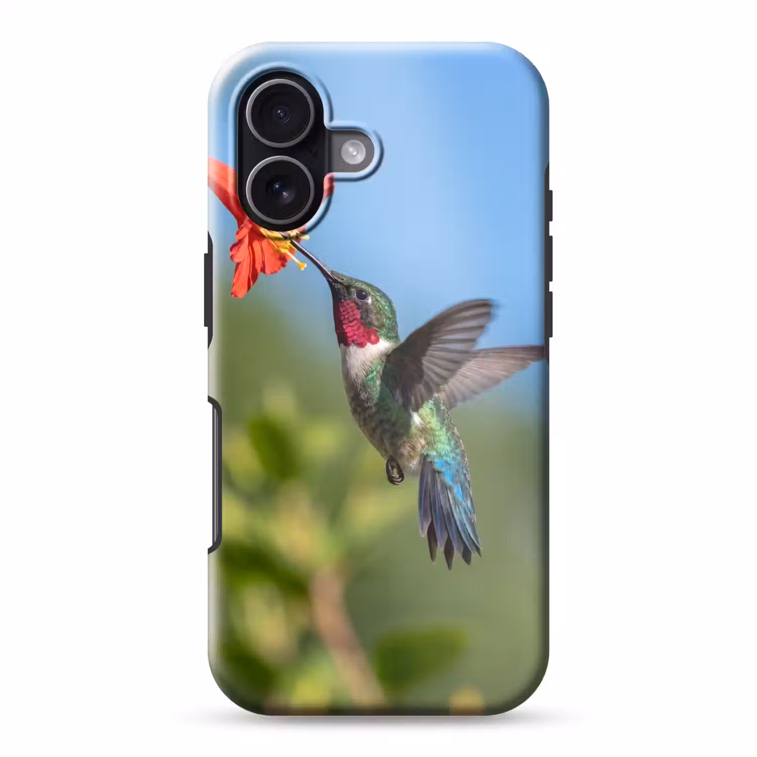 Kolibrie - Bloem - Natuur - Groen Toughcase MagSafe Apple iPhone 17 klein -3d