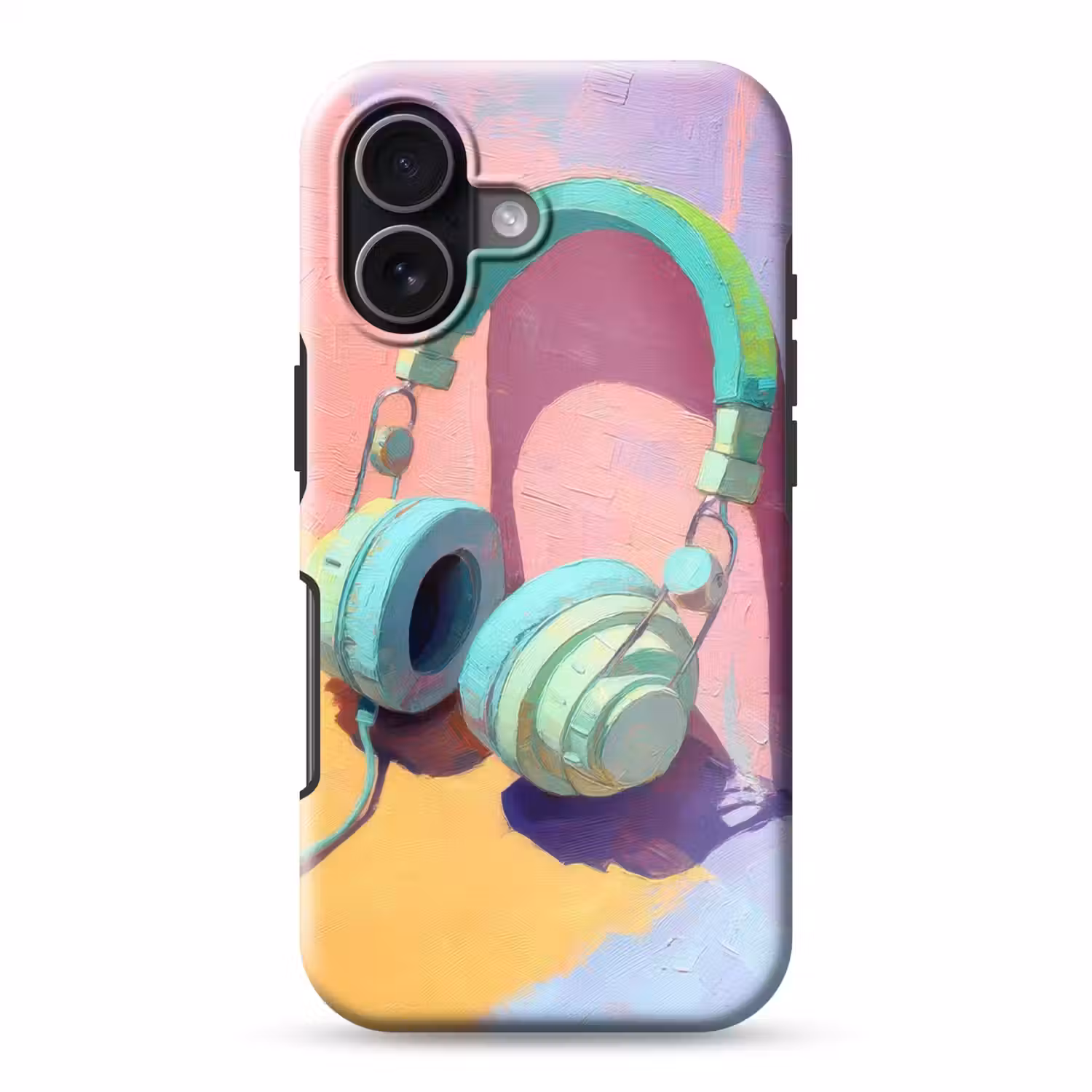Koptelefoon - Mintgroen - Draad Toughcase MagSafe Apple iPhone 17 klein -3d