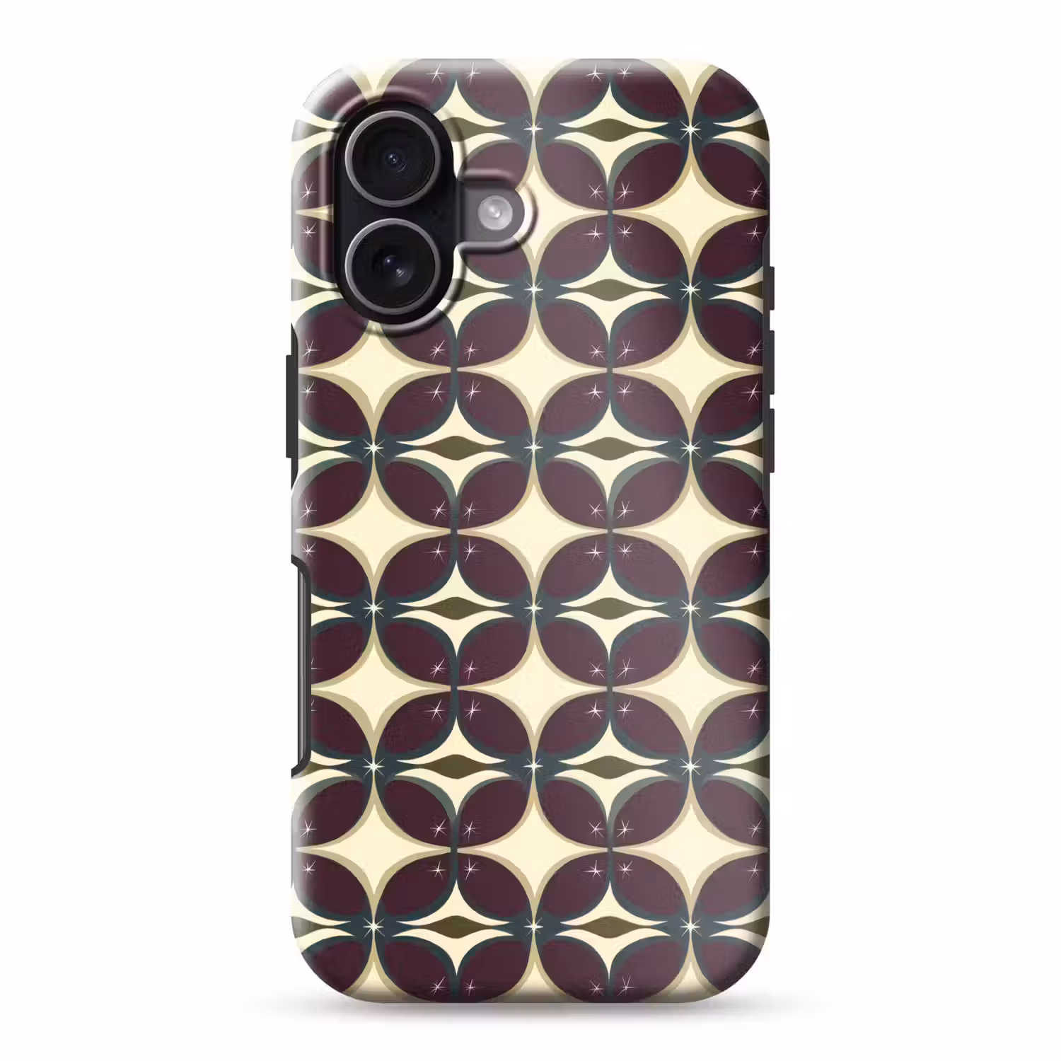 Cirkel - Retro - Kleurrijk Toughcase MagSafe Apple iPhone 17 klein 1017 -3d
