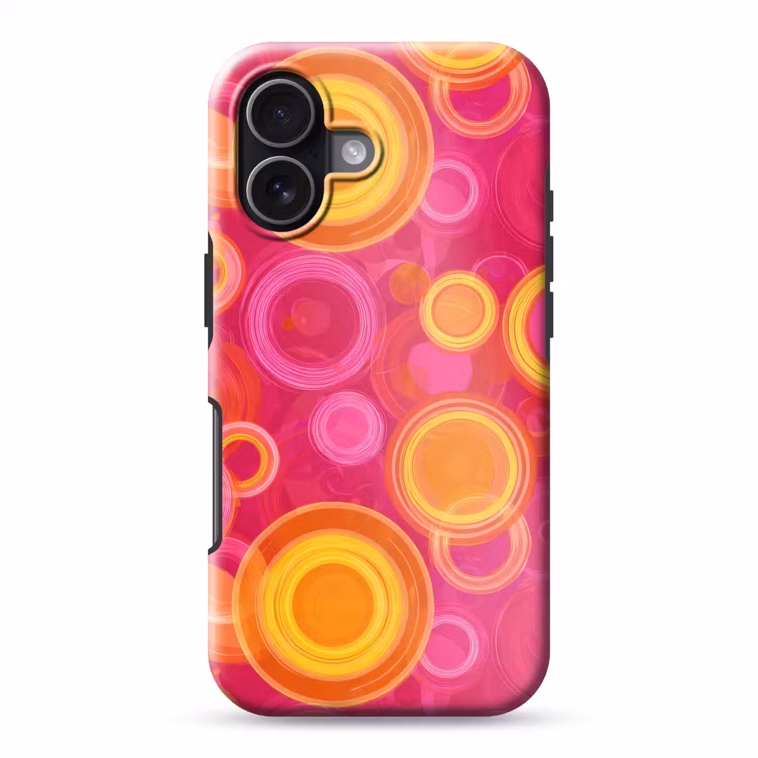 Cirkels - Design - Kleurrijk Toughcase MagSafe Apple iPhone 17 klein 1017 -3d
