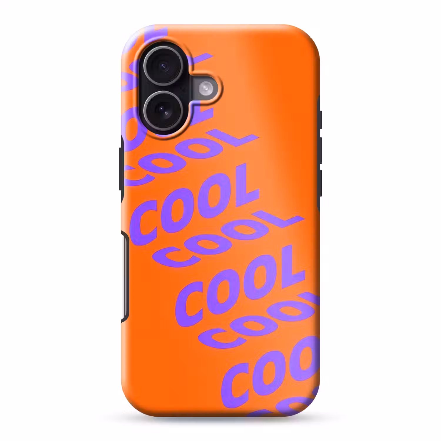 Cool - Paars - Oranje Toughcase MagSafe Apple iPhone 17 klein -3d