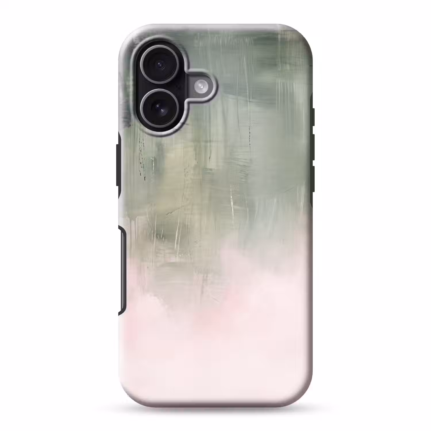 Kunst - Abstract - Modern - Groen - Roze Toughcase MagSafe Apple iPhone 17 klein -3d
