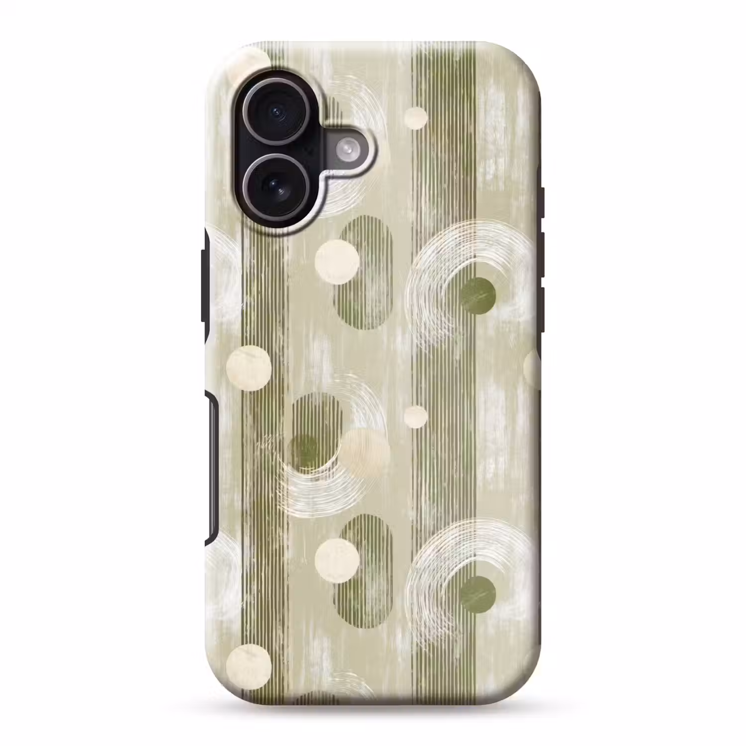 Artistiek - Modern - Groen Toughcase MagSafe Apple iPhone 17 klein 1017 -3d