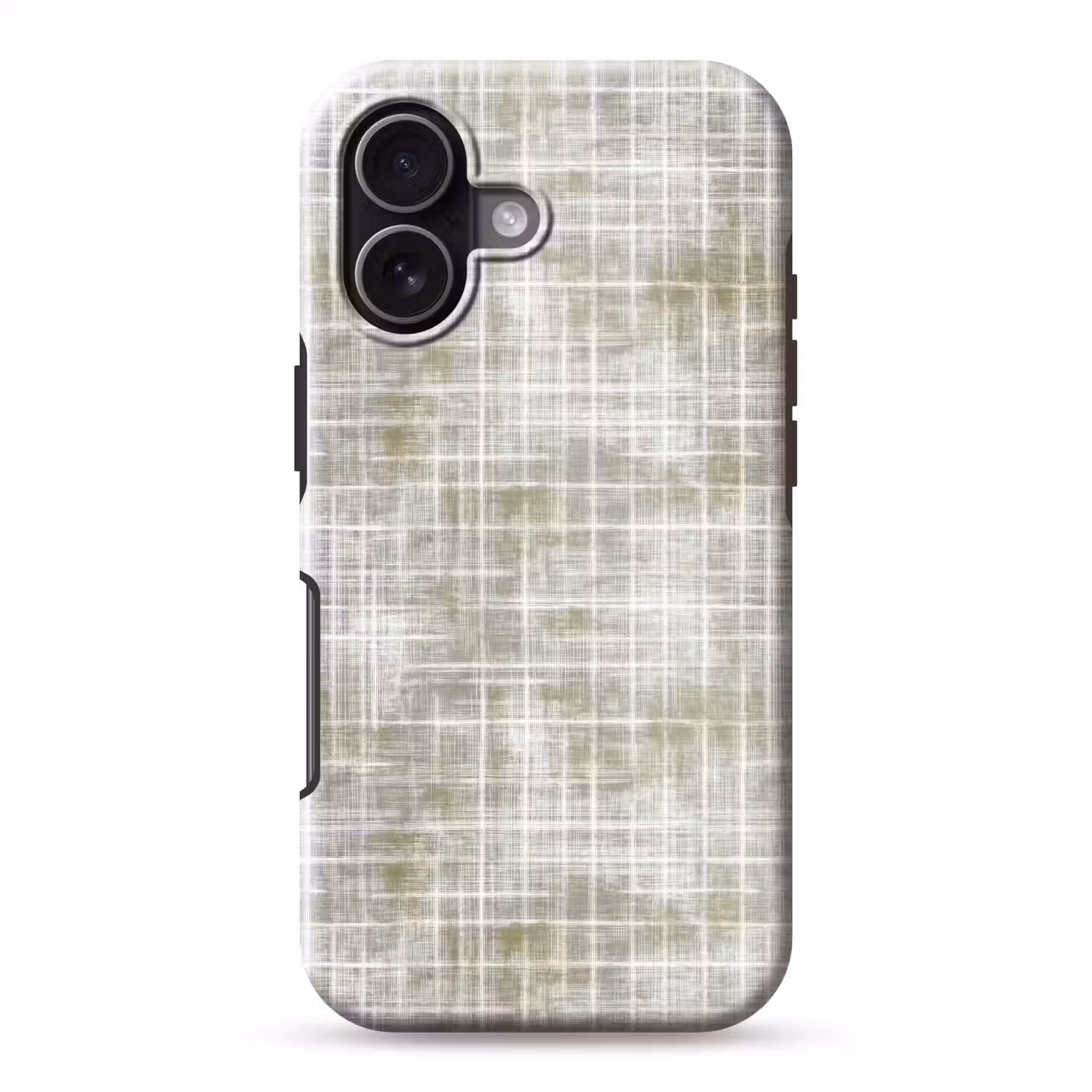Linnen - Patroon - Groen Toughcase MagSafe Apple iPhone 17 klein 1017 -3d