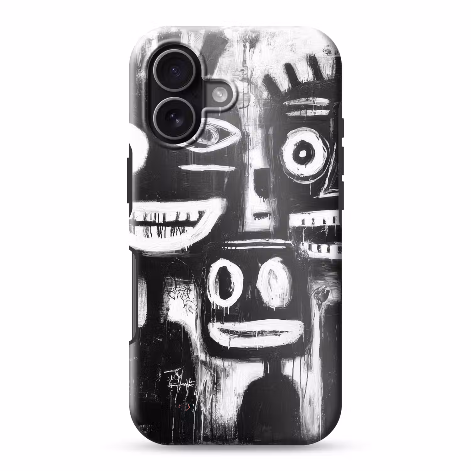 Schilderij - Figuren - Zwart - Abstract Toughcase MagSafe Apple iPhone 17 klein -3d