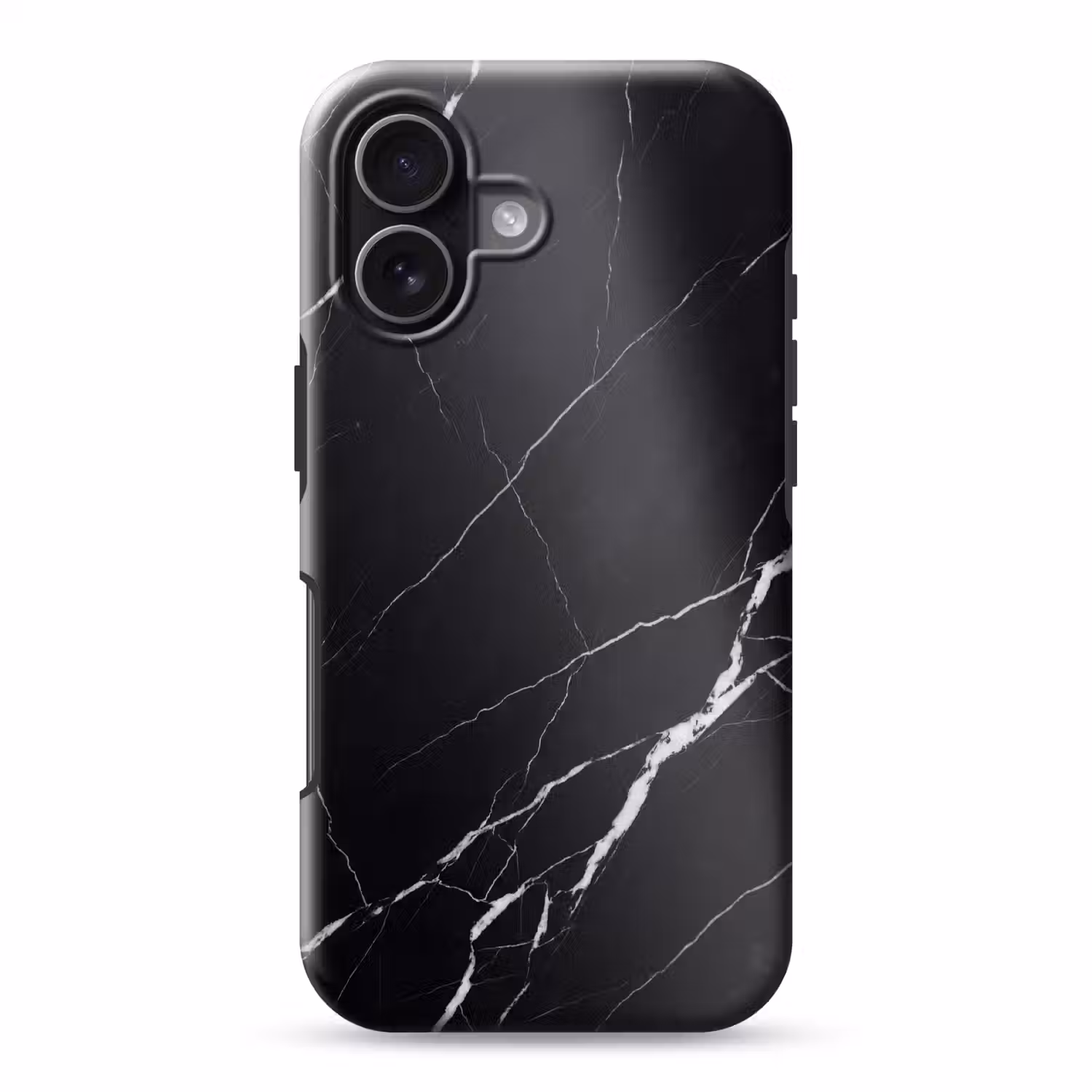 Marmer - Patroon - Abstract - Modern - Zwart Toughcase MagSafe Apple iPhone 17 klein -3d