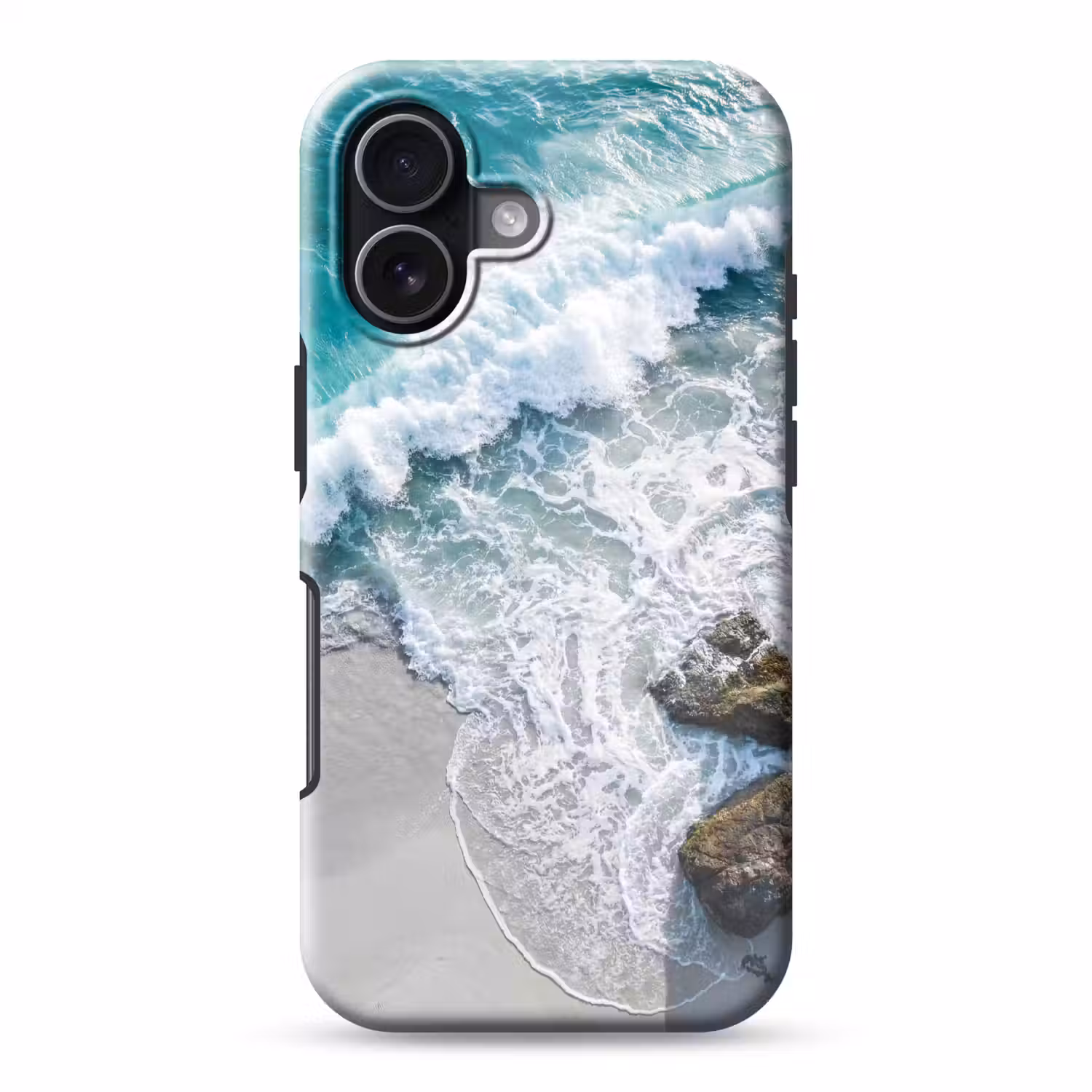 Zee - Golf - Strand - Natuur - Blauw Toughcase MagSafe Apple iPhone 17 klein -3d