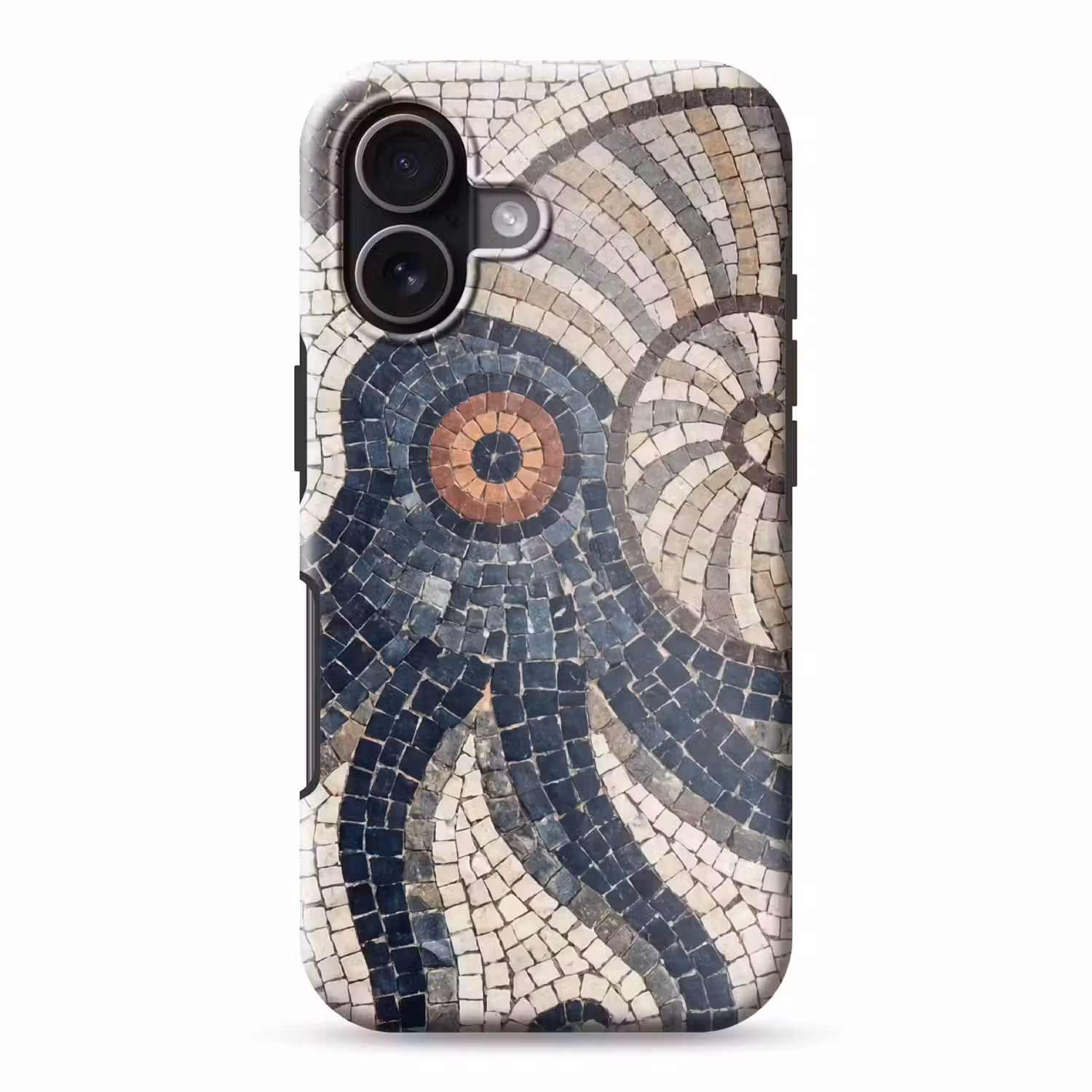 Zeeleven - Mozaïek - Kunst - Vintage - Beige Toughcase MagSafe Apple iPhone 17 klein -3d