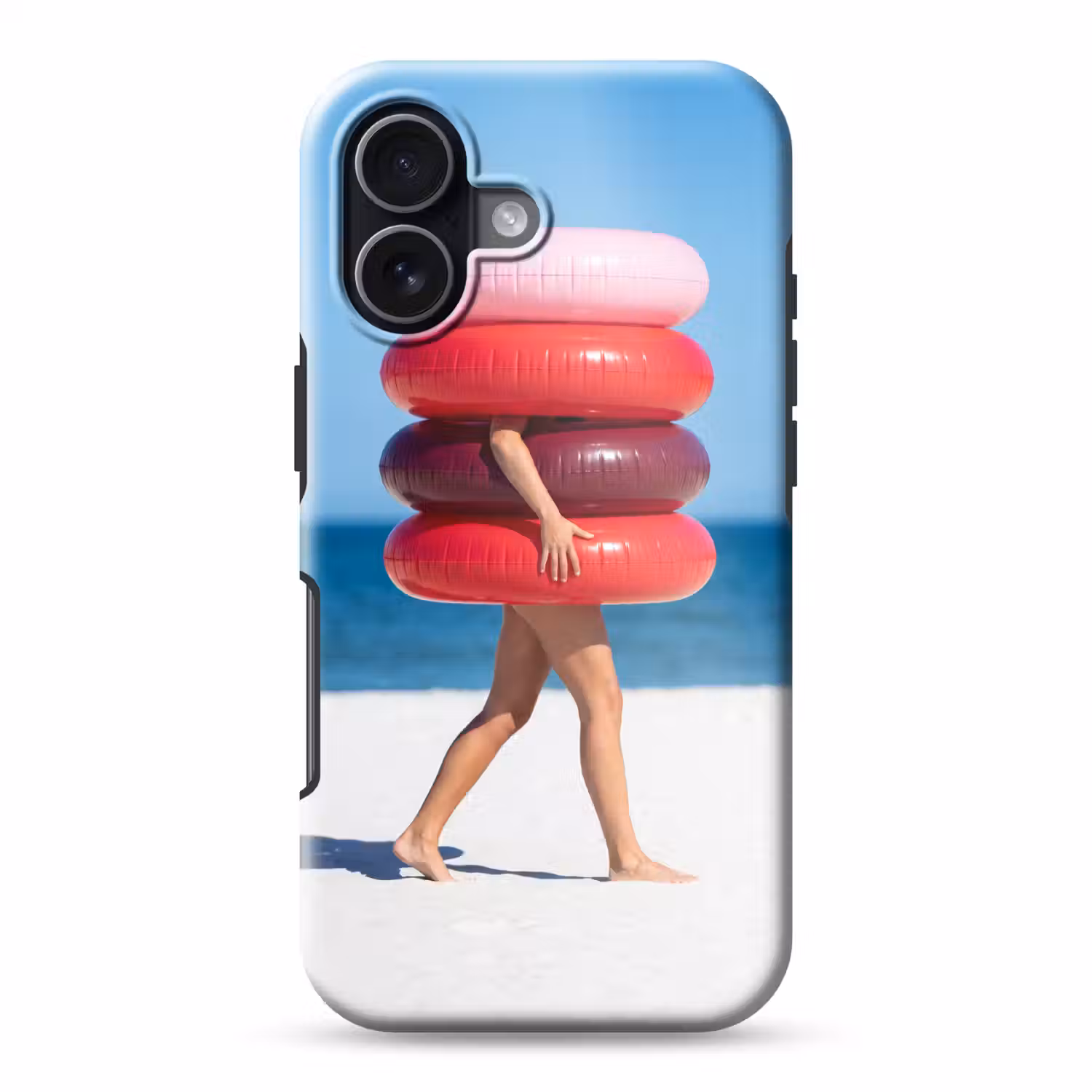 Mensen - Strand - Zomer - Recreatie - Kleurrijk Toughcase MagSafe Apple iPhone 17 klein -3d