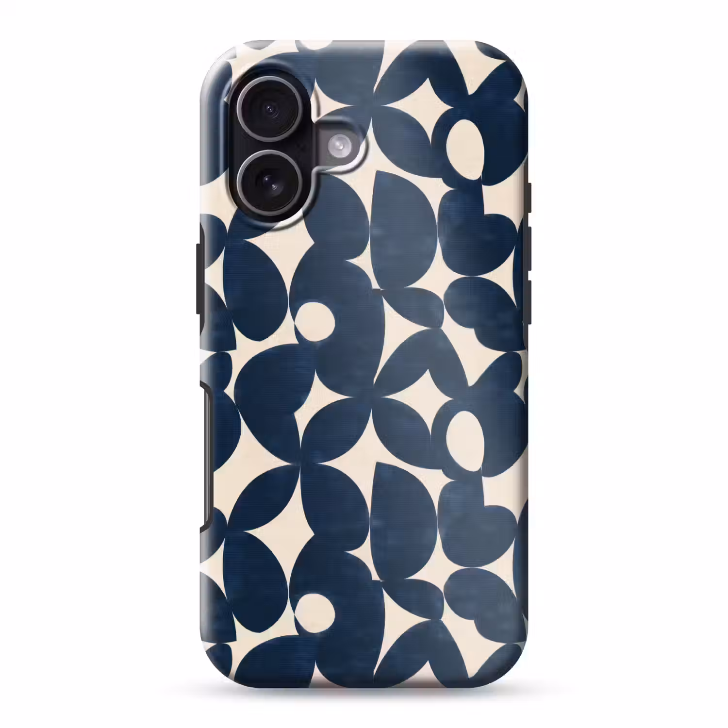 Modern - Geometrisch - Blauw Toughcase MagSafe Apple iPhone 17 klein 1017 -3d