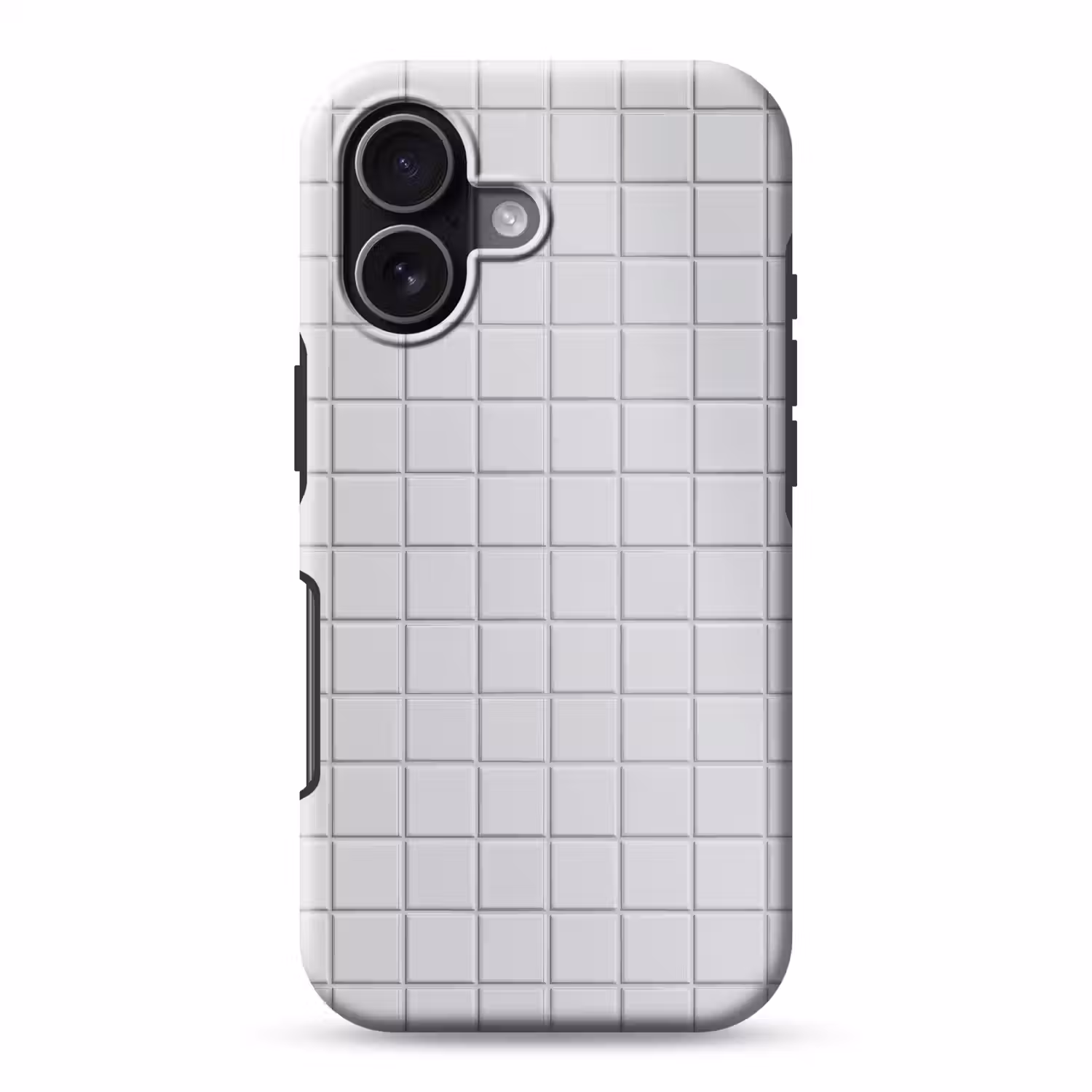 Patroon - Tegels - Licht - Grijs Toughcase MagSafe Apple iPhone 17 klein 1017 -3d