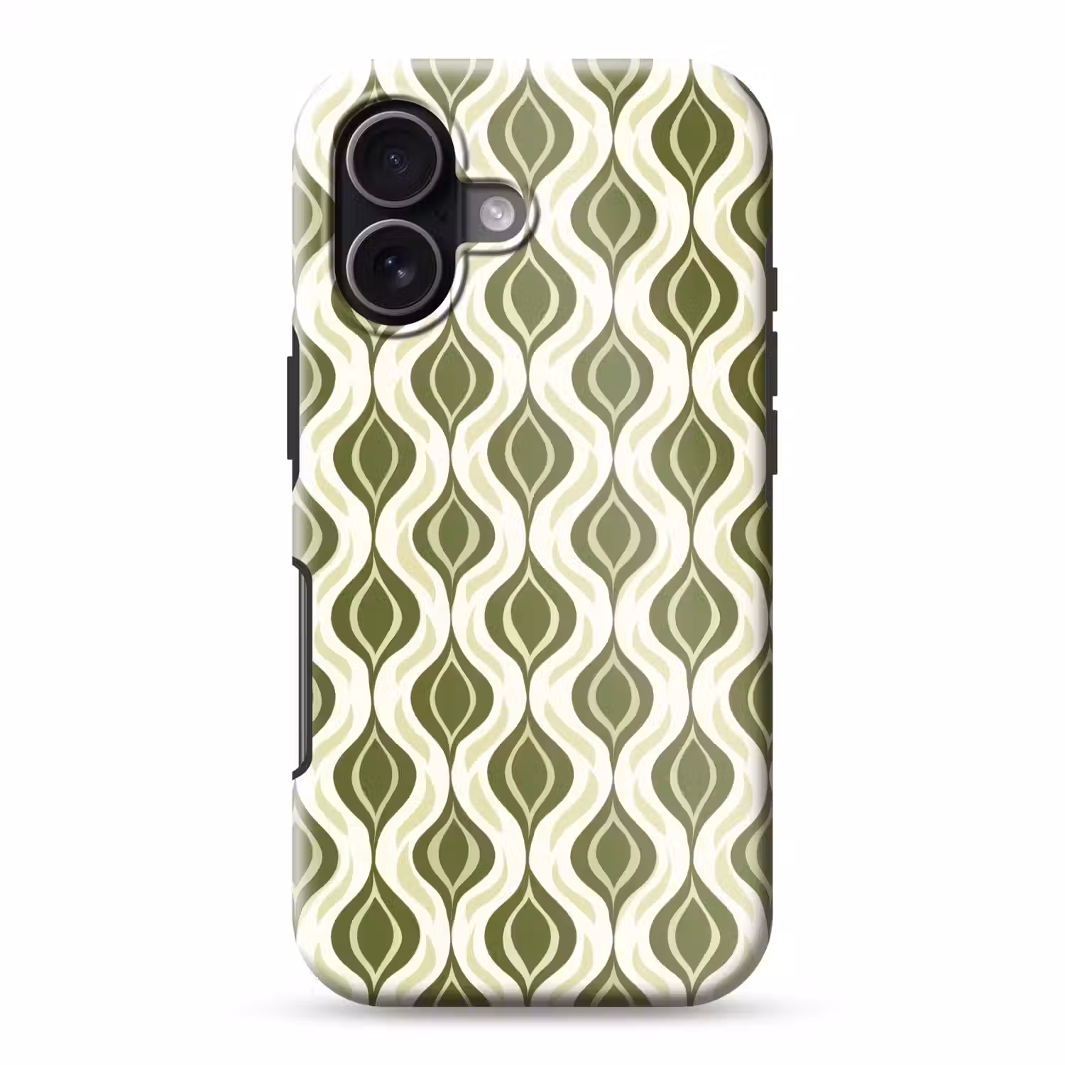 Patroon - Retro - Groen Toughcase MagSafe Apple iPhone 17 klein 1017 -3d