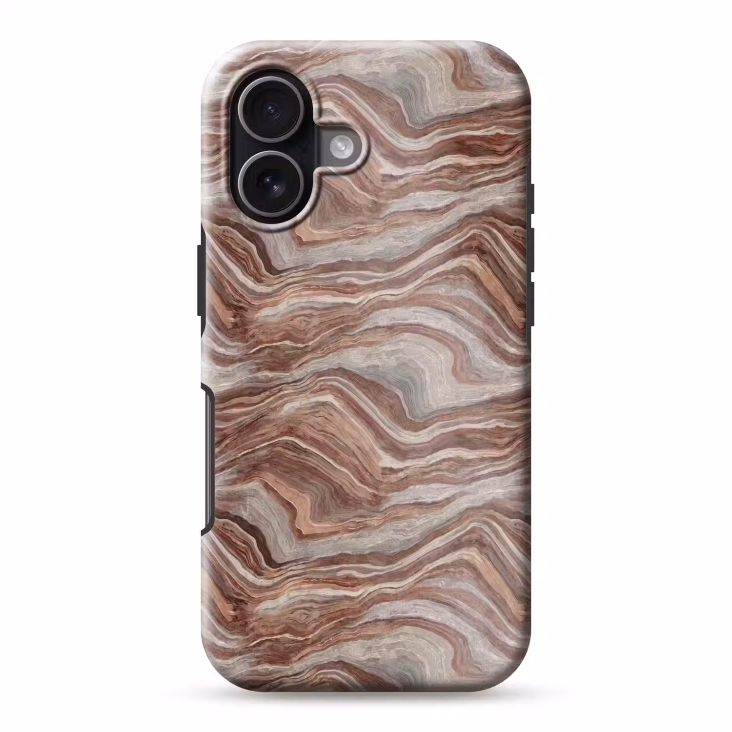 Patroon - Zandsteen - Travertijn Toughcase MagSafe Apple iPhone 17 klein 1017 -3d