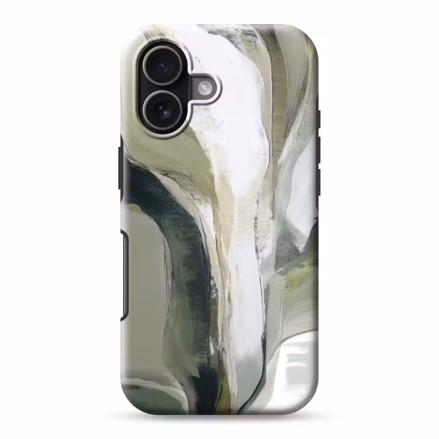 Natuur - Abstract - Groen - Penseelstreken Toughcase MagSafe Apple iPhone 17 klein -3d