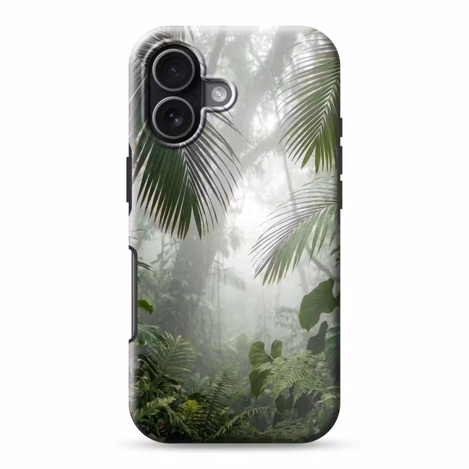 Natuur - Jungle - Mist - Tropisch - Groen Toughcase MagSafe Apple iPhone 17 klein -3d