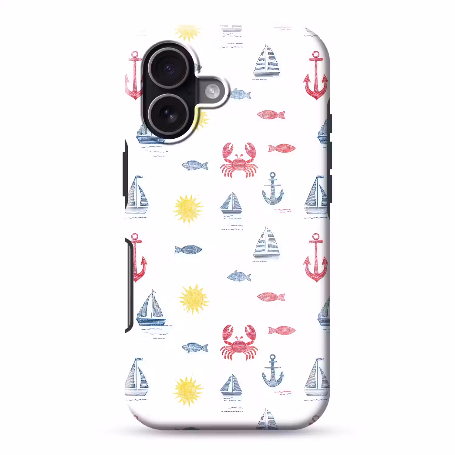 Nautisch - Illustraties - Kleurrijk Toughcase MagSafe Apple iPhone 17 klein 1017 -3d