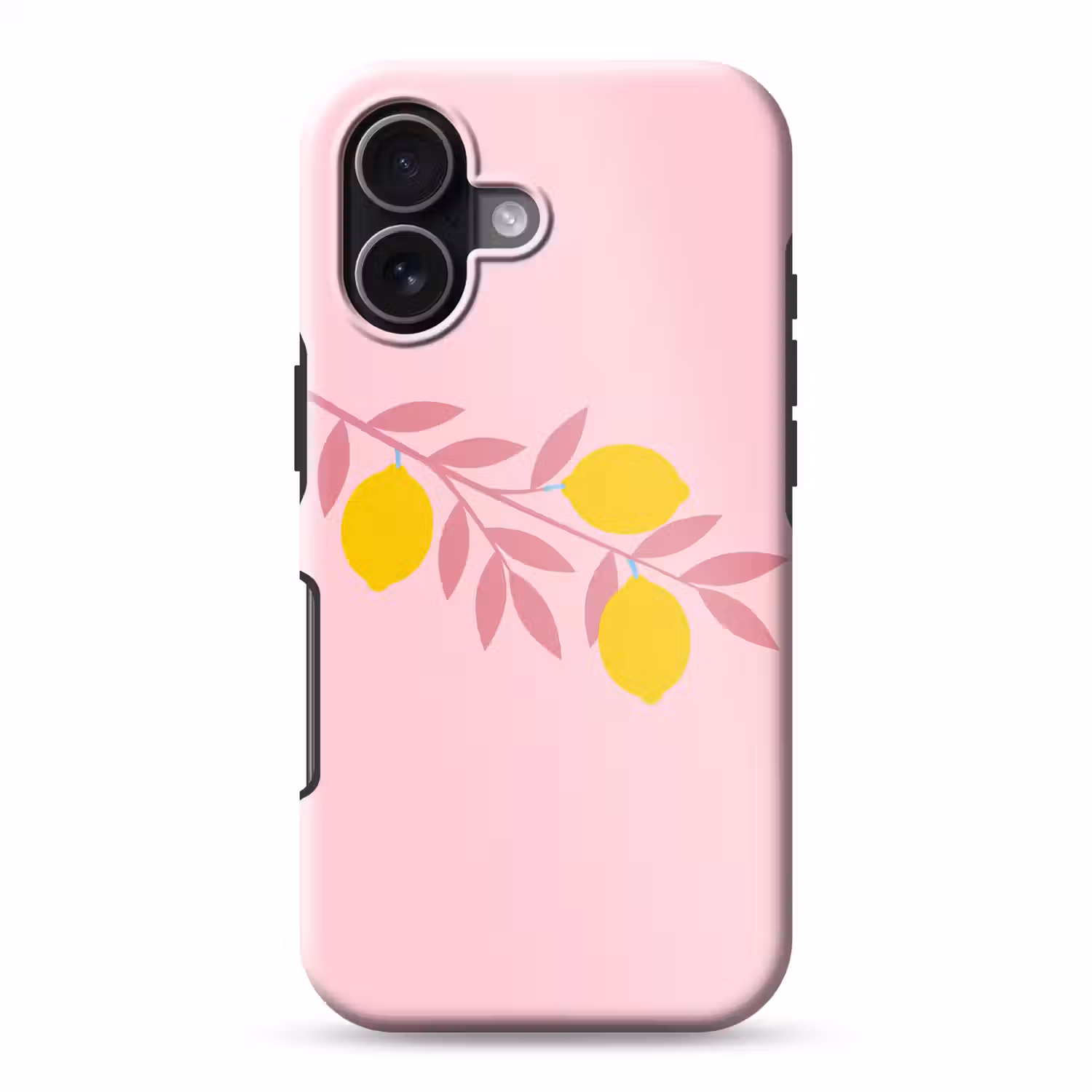 Fruit - Tak - Natuur - Abstract - Roze Toughcase MagSafe Apple iPhone 17 klein -3d