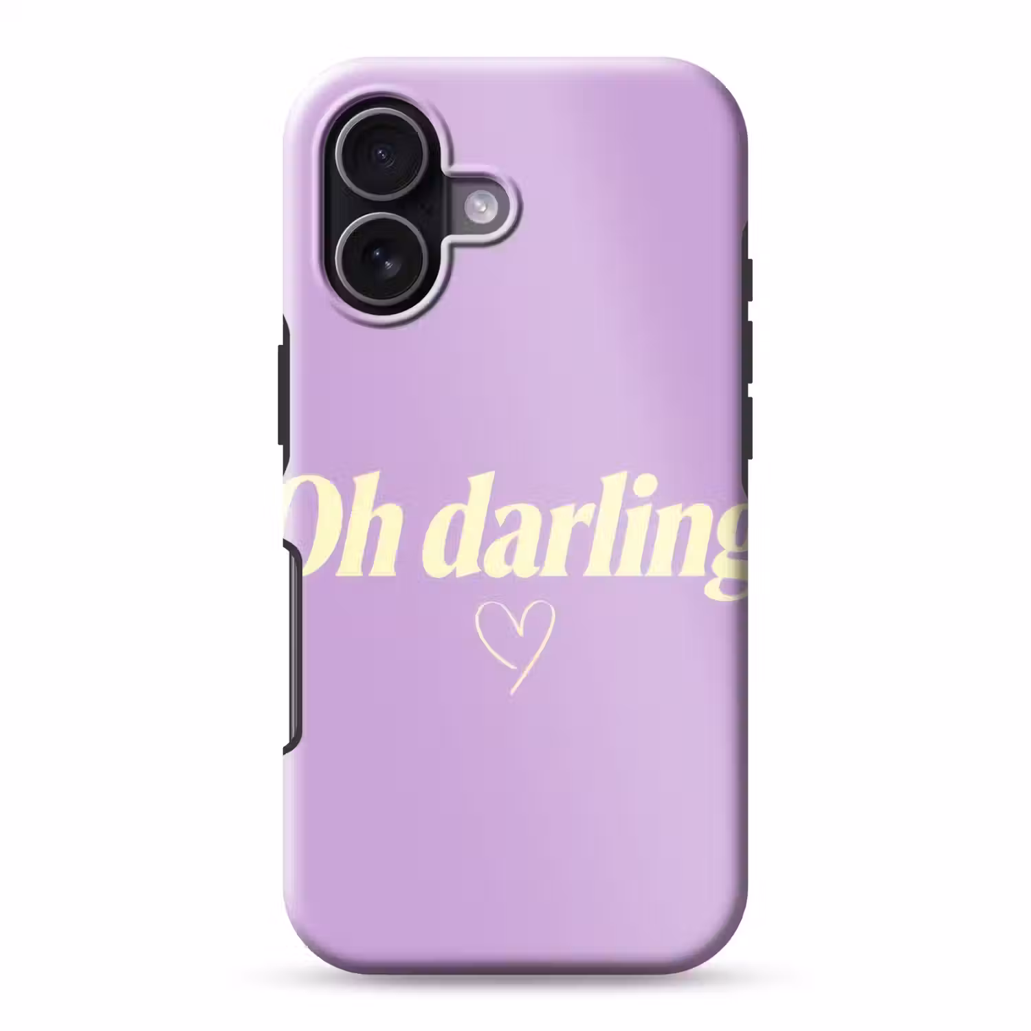 Oh darling - Hart - Paars Toughcase MagSafe Apple iPhone 17 klein -3d