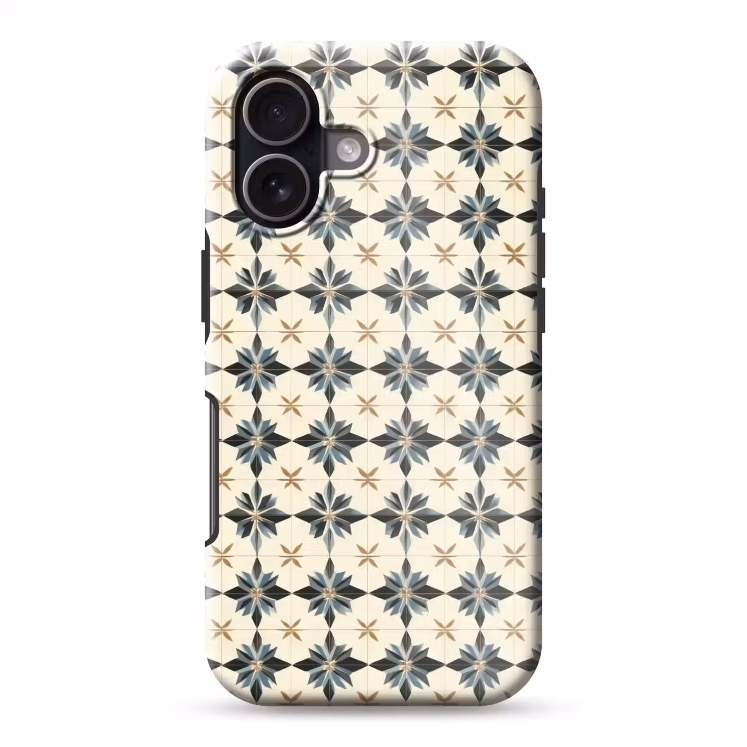 Sierlijk - Ornament - Blauw Toughcase MagSafe Apple iPhone 17 klein 1017 -3d