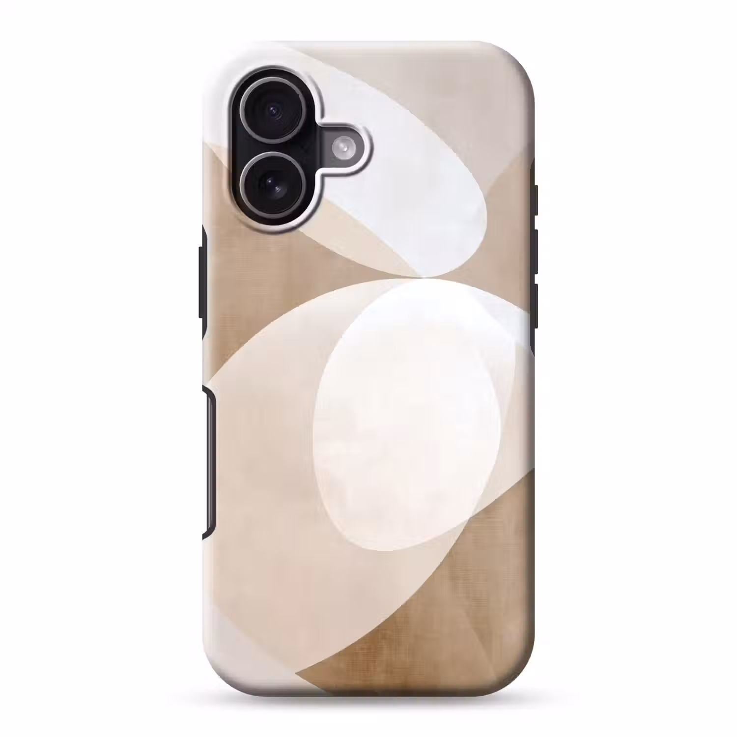 Ovale vormen - Transparant - Zachte overgang Toughcase MagSafe Apple iPhone 17 klein -3d