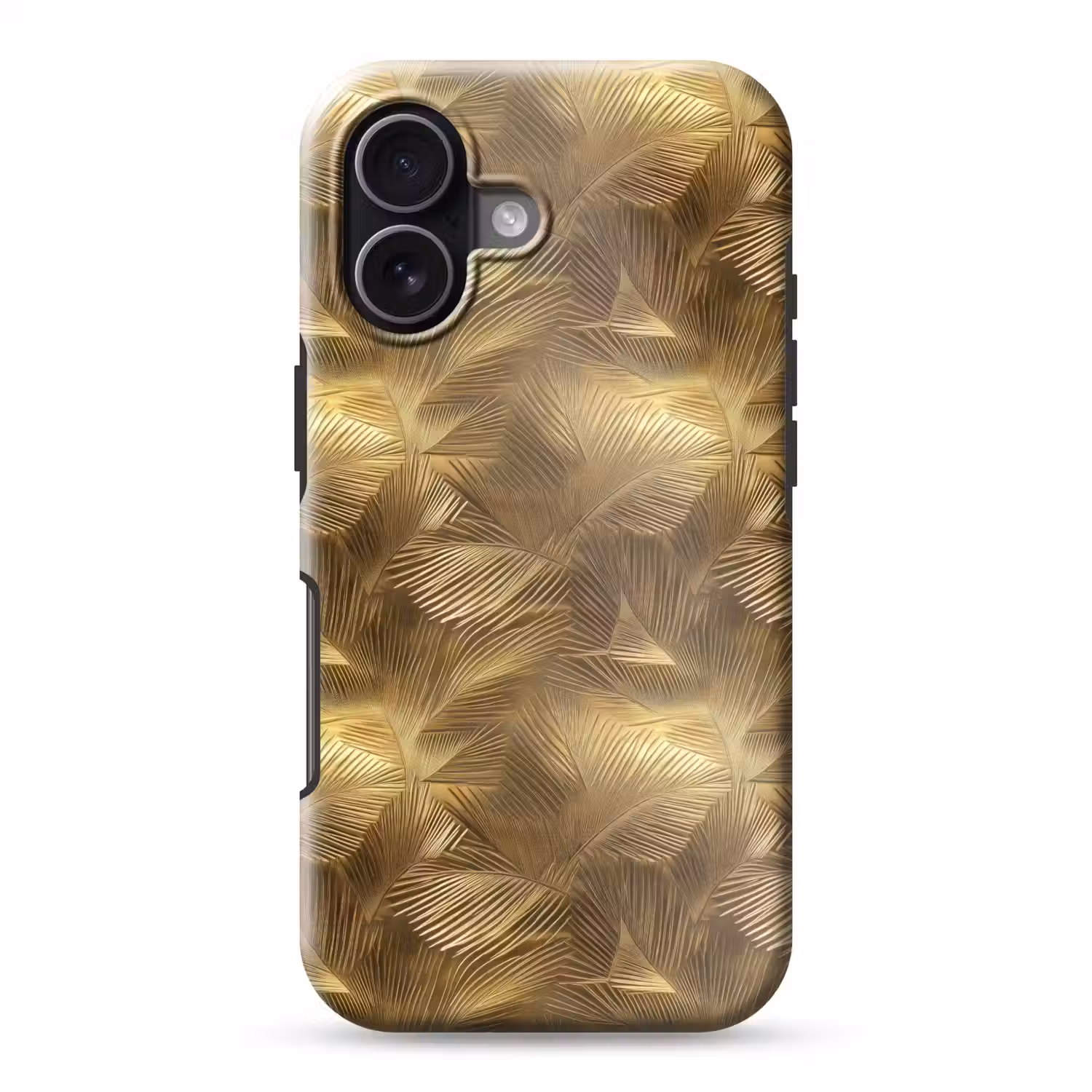 Palm - Waaier - Goud Toughcase MagSafe Apple iPhone 17 klein 1017 -3d