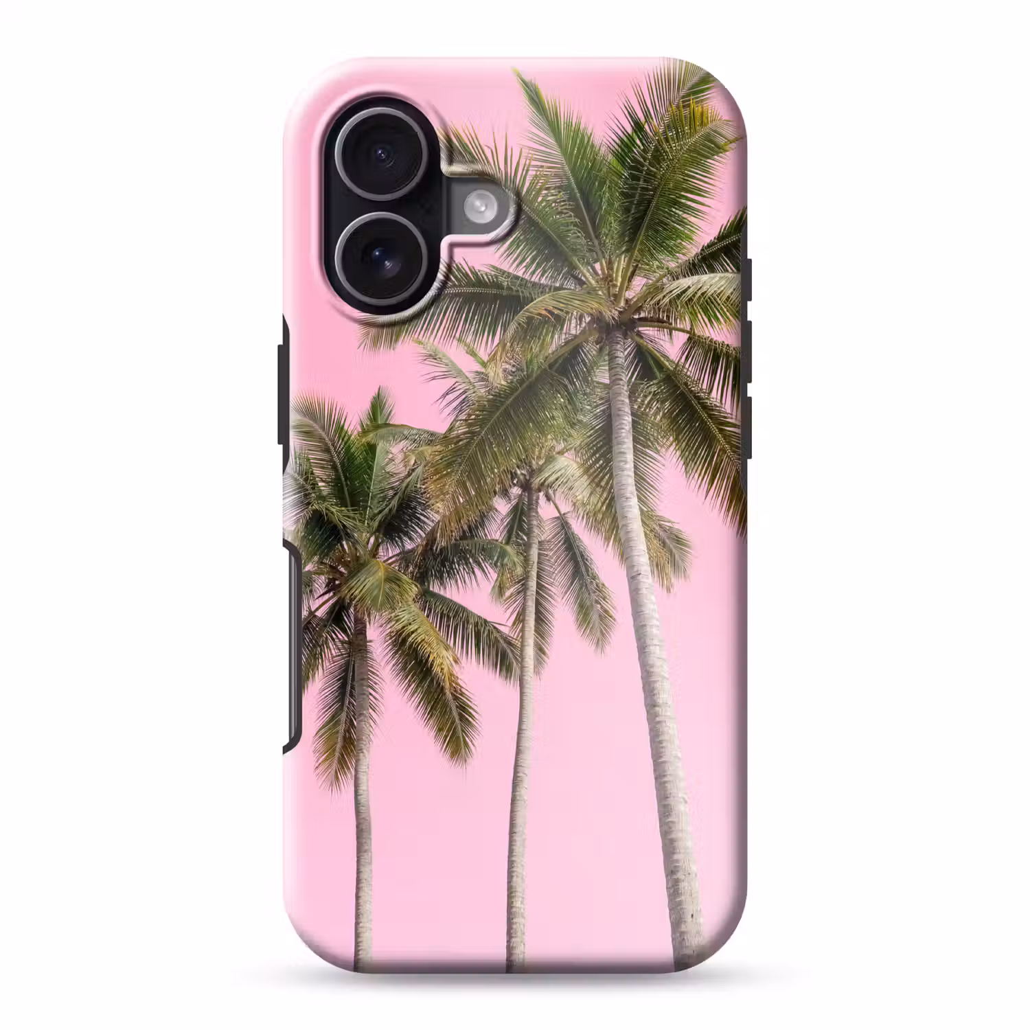 Palmboom - Tropisch - Pink Toughcase MagSafe Apple iPhone 17 klein -3d