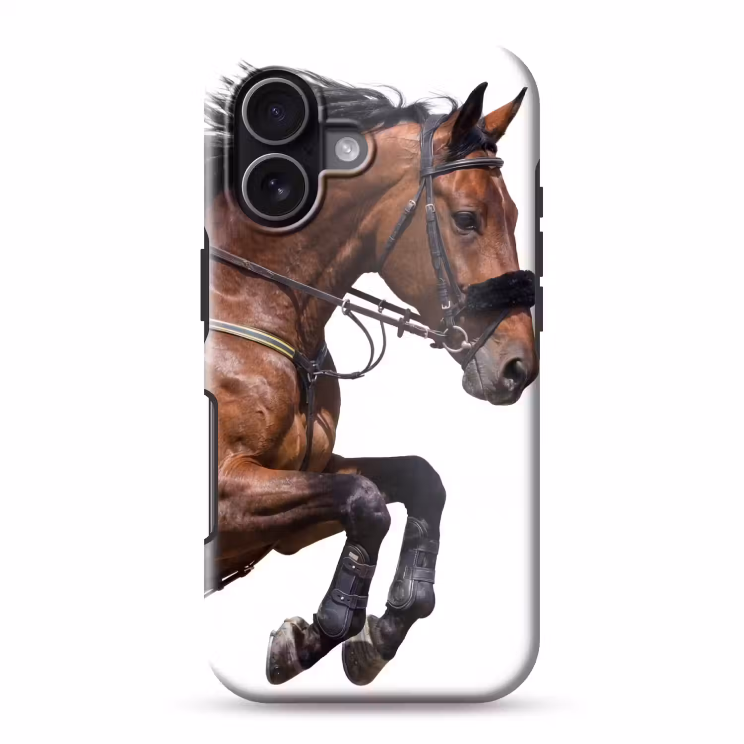 Paard - Springen - Modern Toughcase MagSafe Apple iPhone 17 klein -3d