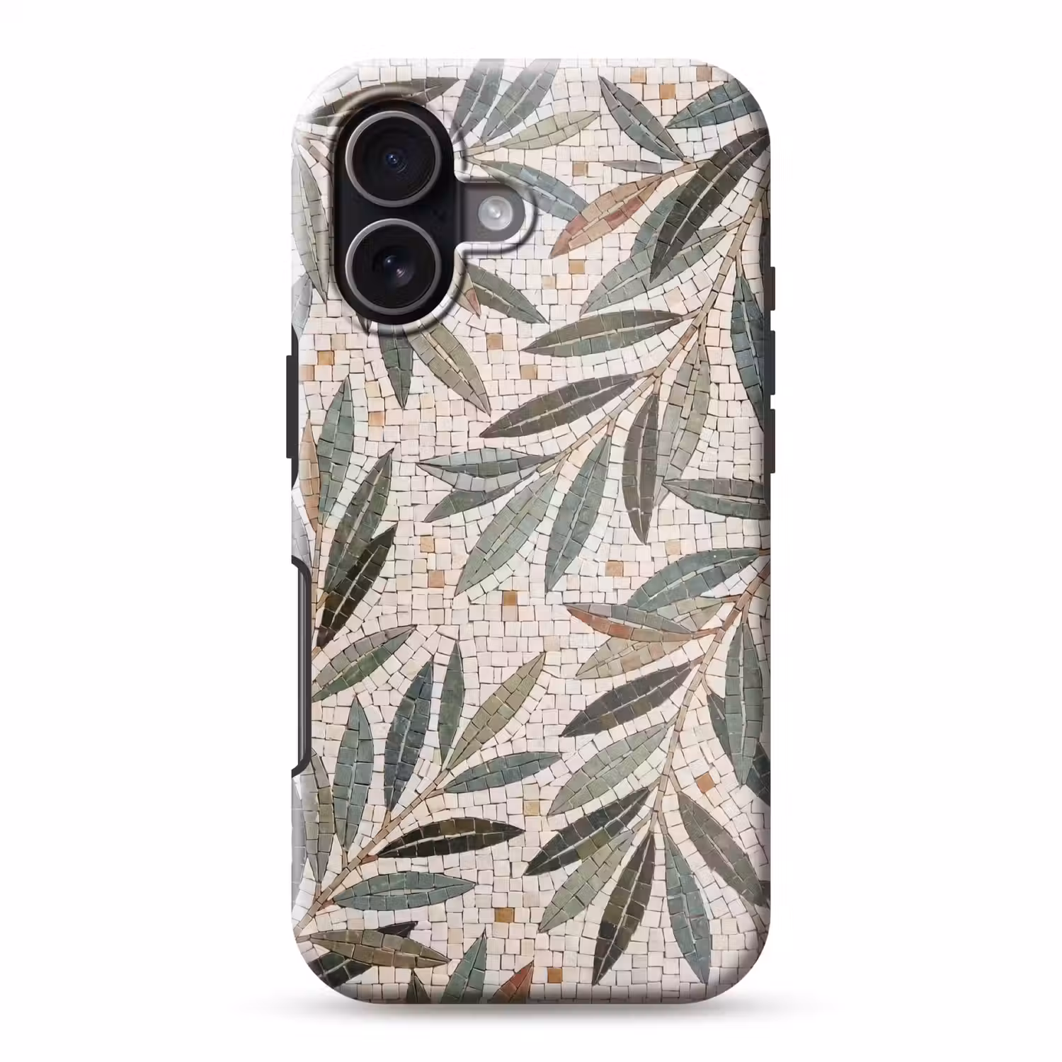 Plant - Blad - Mozaïek - Groen Toughcase MagSafe Apple iPhone 17 klein -3d