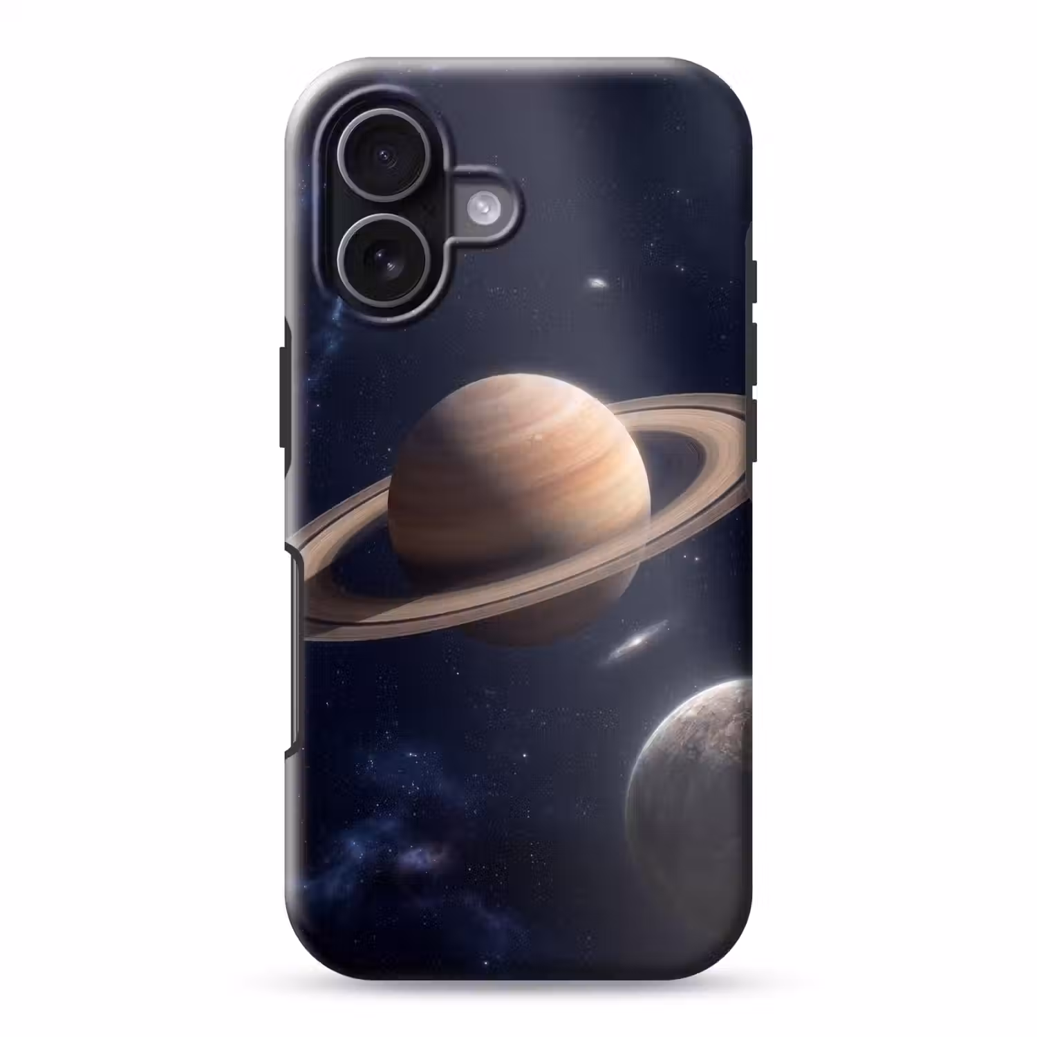 Planeten - Saturnus - Ruimte Toughcase MagSafe Apple iPhone 17 klein -3d