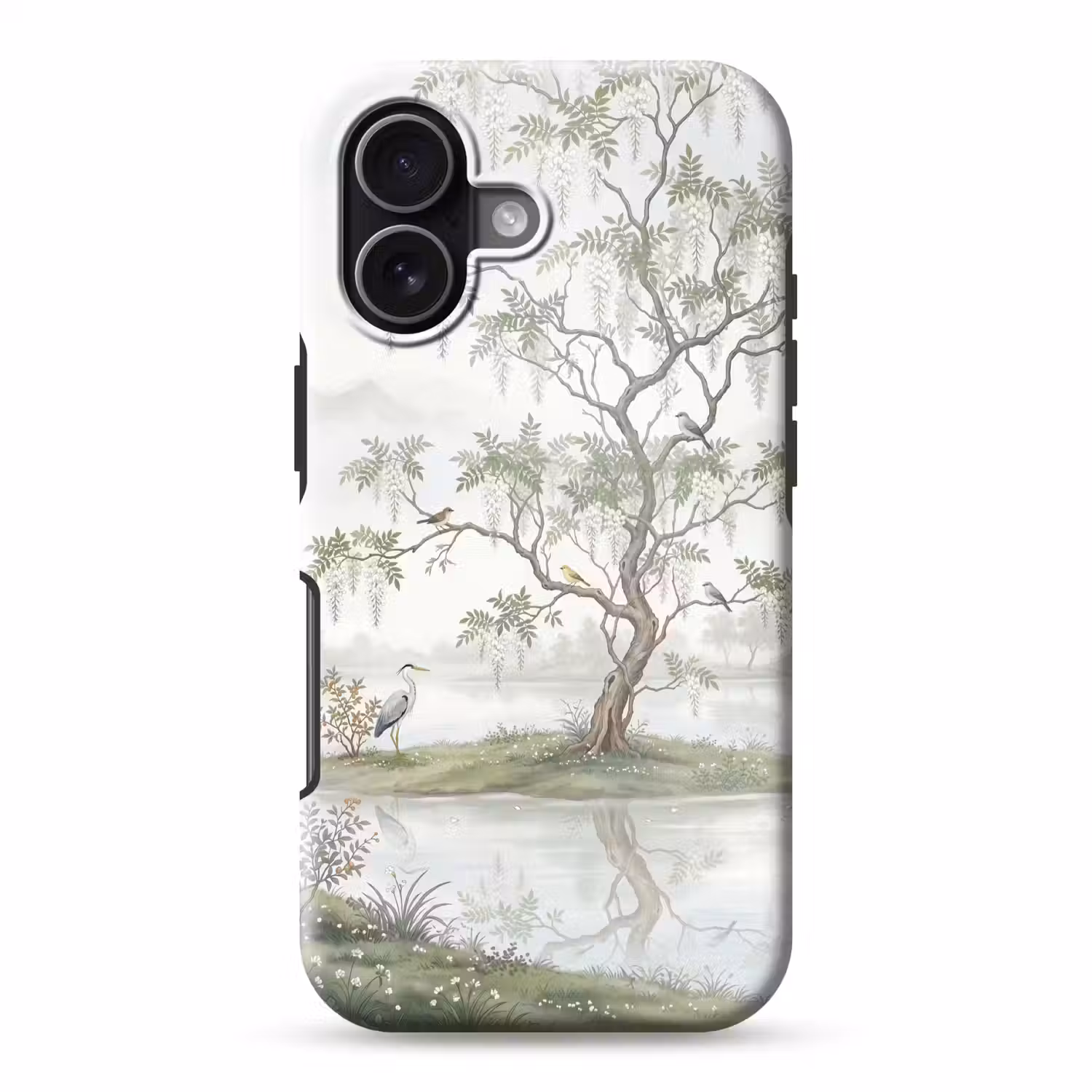Reiger - Landschap - Groen Toughcase MagSafe Apple iPhone 17 klein -3d