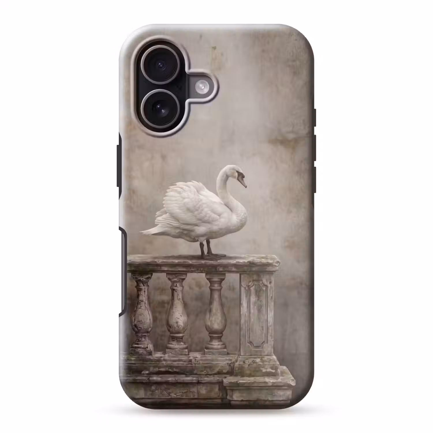 Zwaan - Elegant - Dieren - Wit Toughcase MagSafe Apple iPhone 17 klein -3d