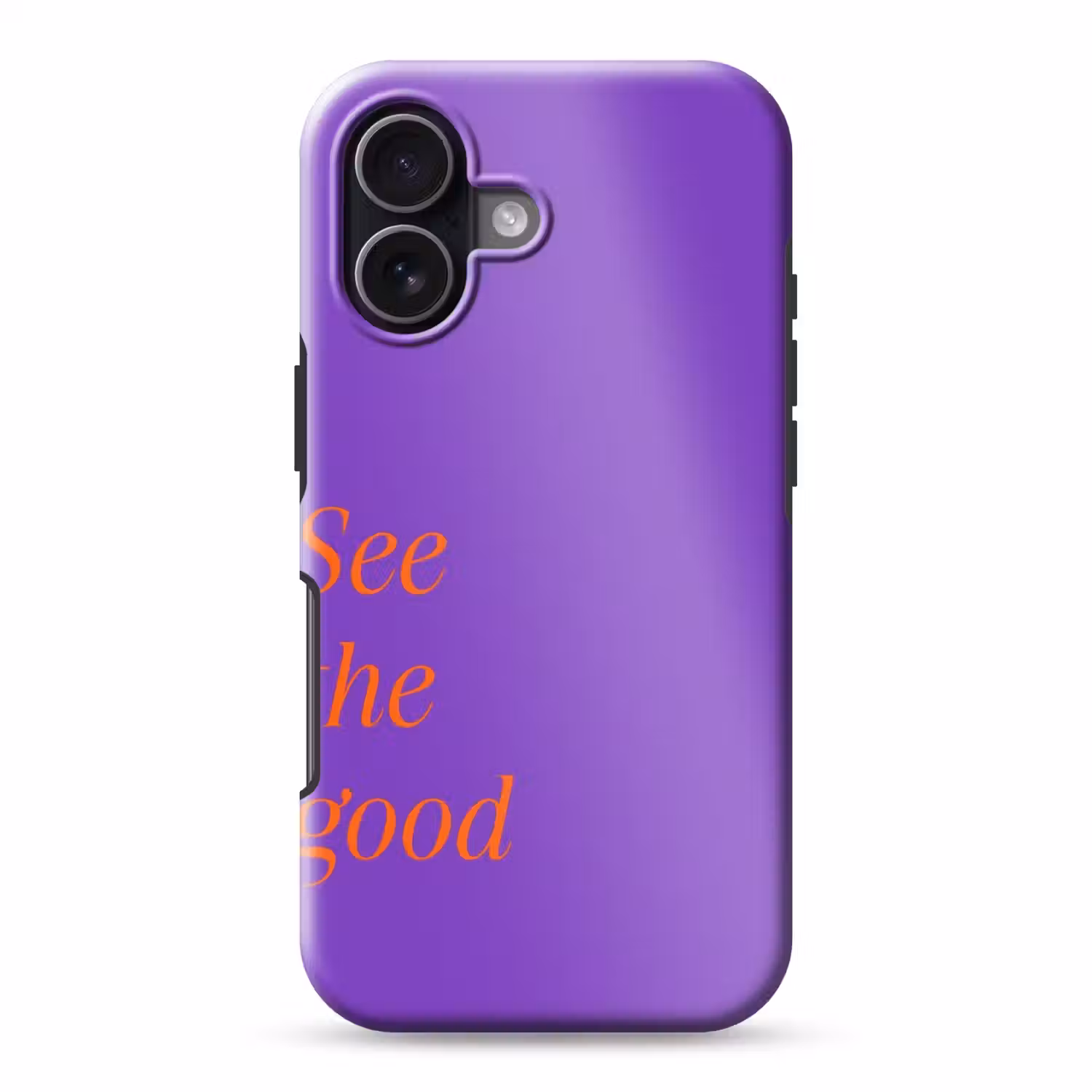 See the good - Oranje - Paars Toughcase MagSafe Apple iPhone 17 klein -3d