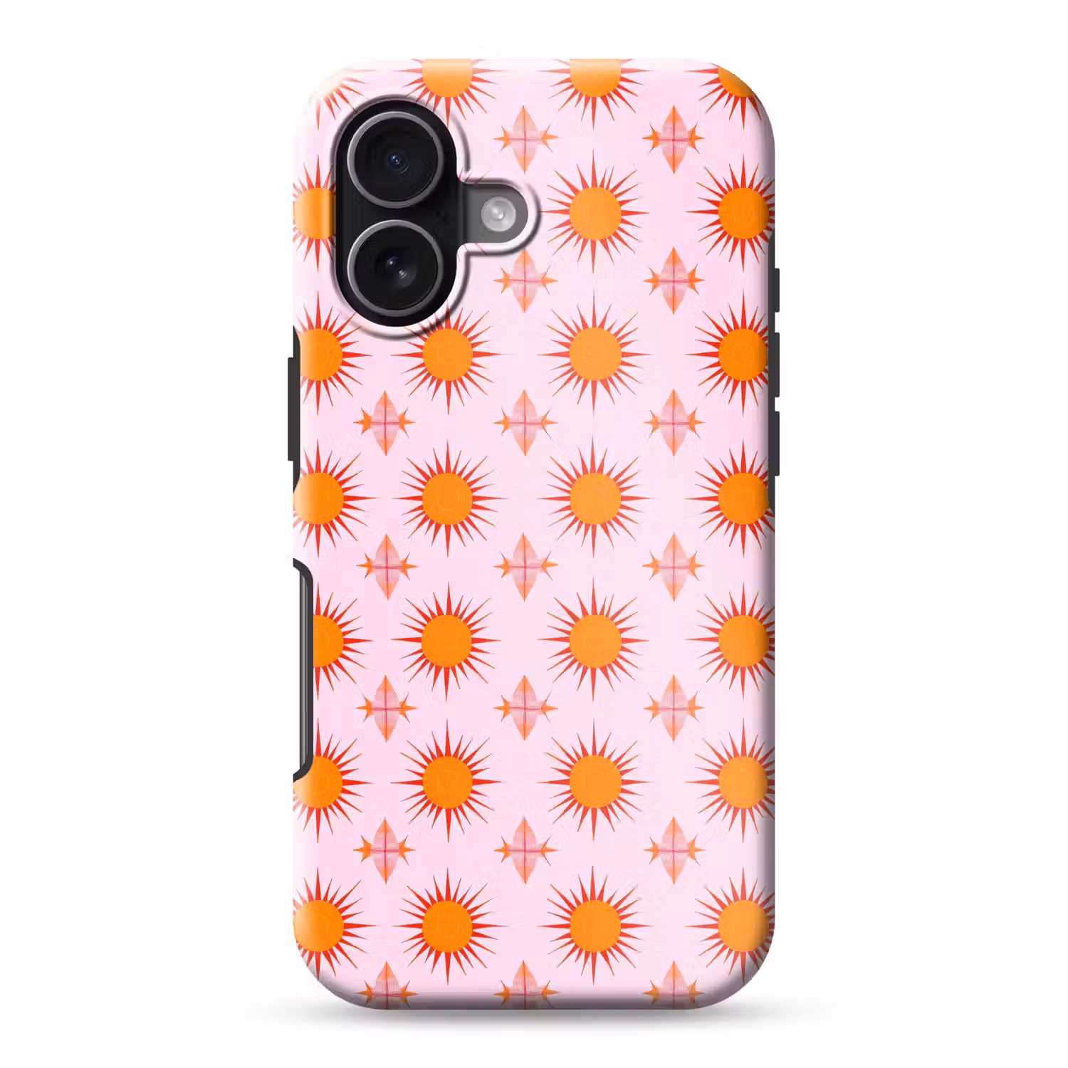 Zon - Patroon - Roze Toughcase MagSafe Apple iPhone 17 klein 1017 -3d