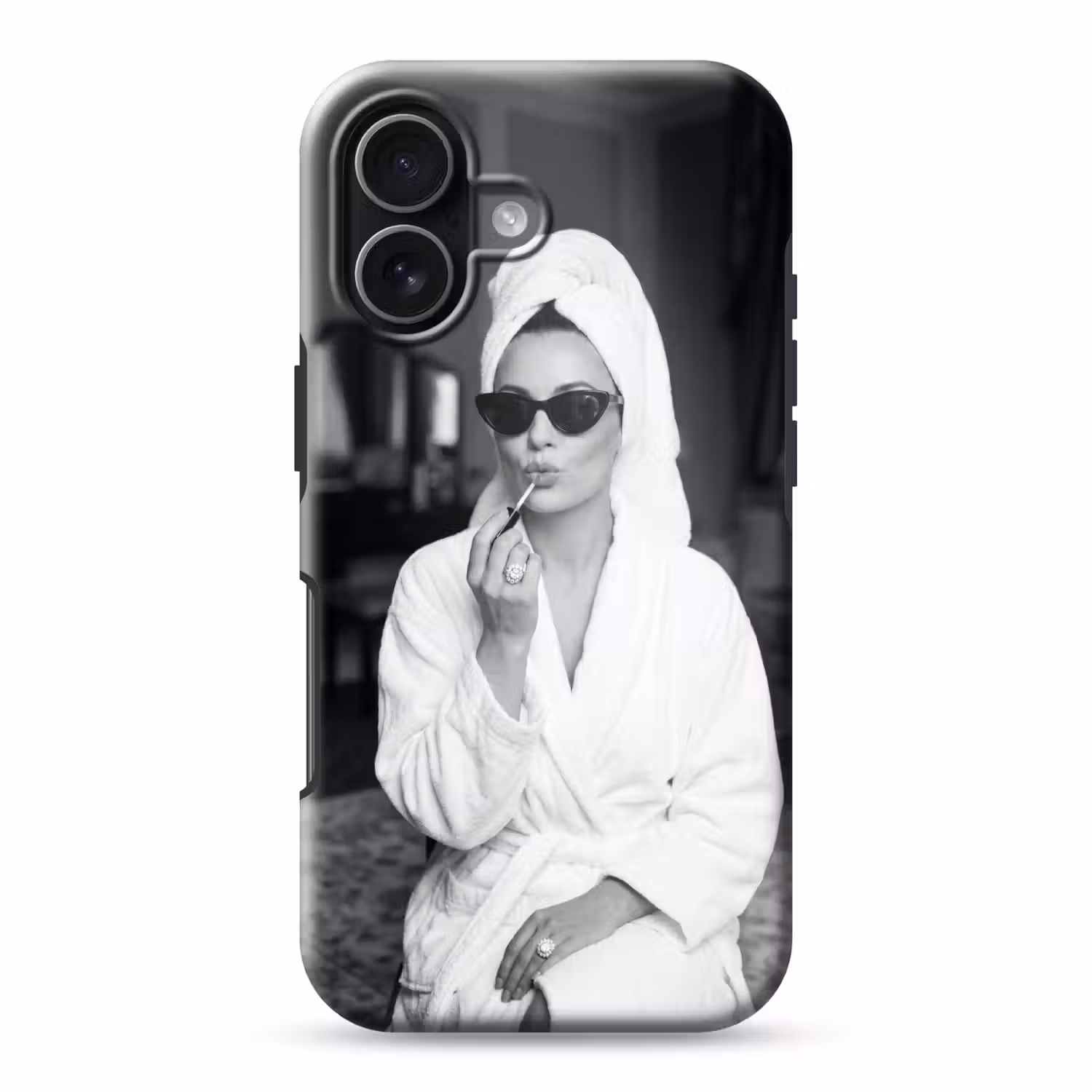 Zonnebril - Vrouw - Zwart - Wit Toughcase MagSafe Apple iPhone 17 klein -3d
