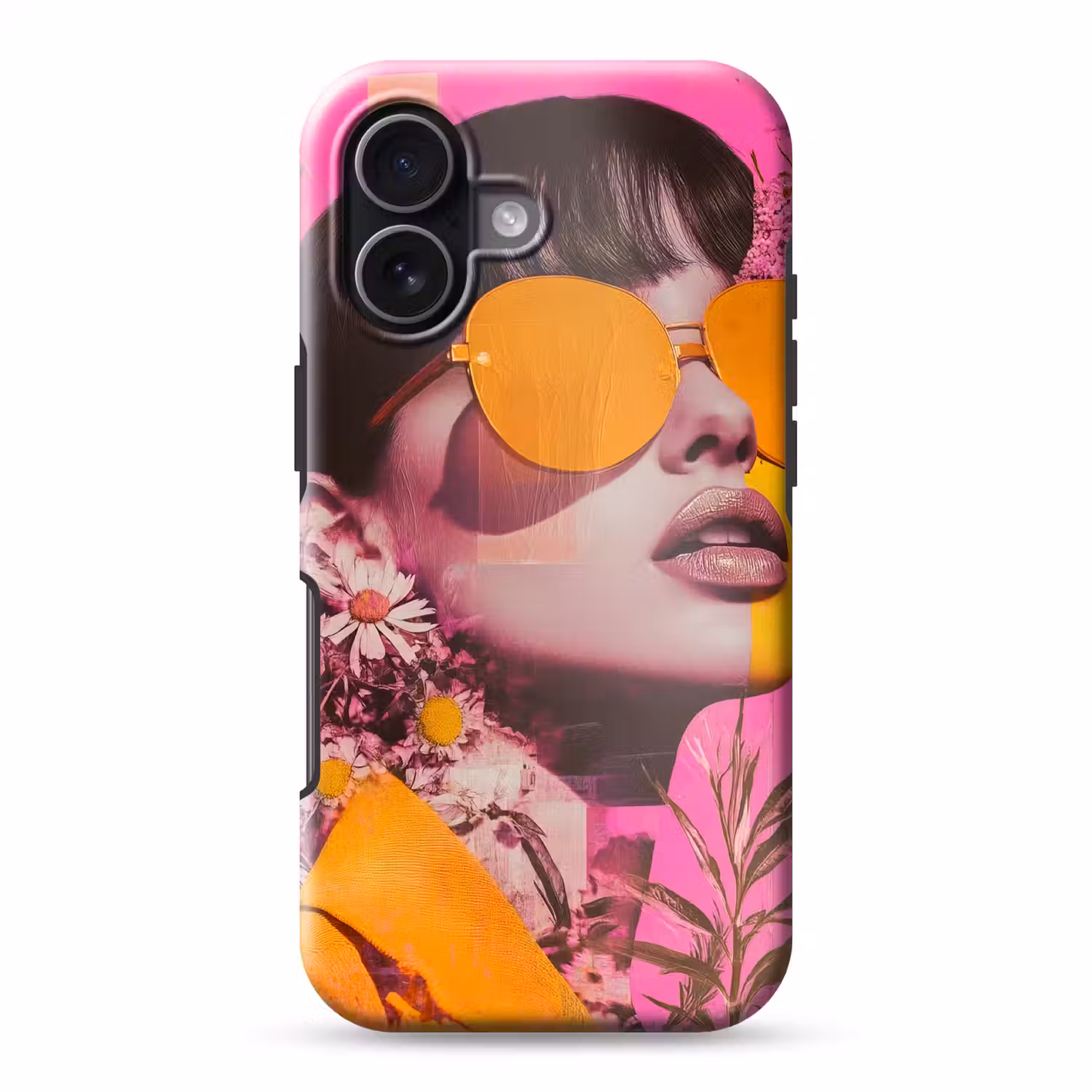 Zonnebril - Oranje - Vrouw - Planten Toughcase MagSafe Apple iPhone 17 klein -3d