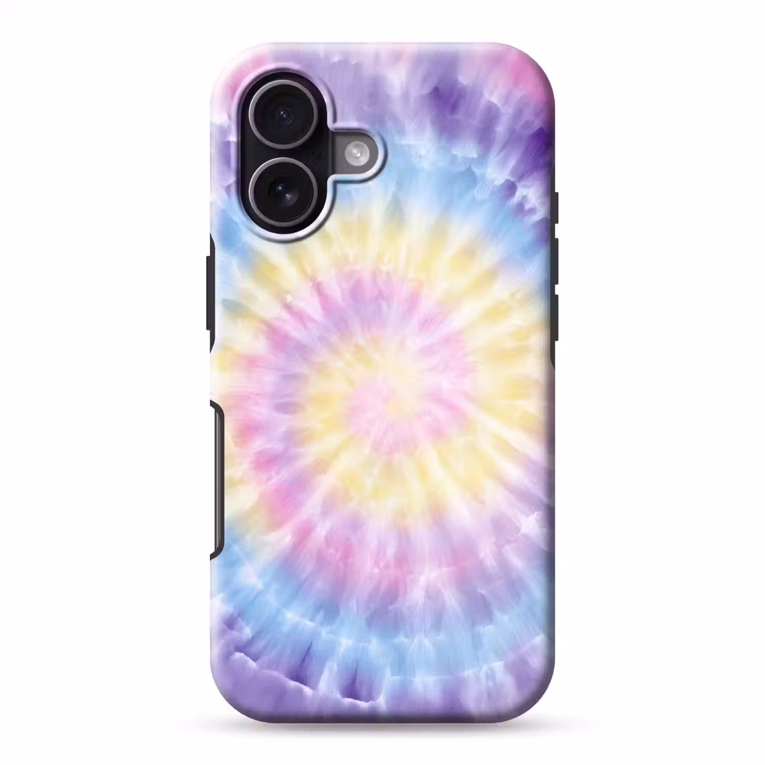 Spiraal - Tie dye - Pasteltinten Toughcase MagSafe Apple iPhone 17 klein -3d