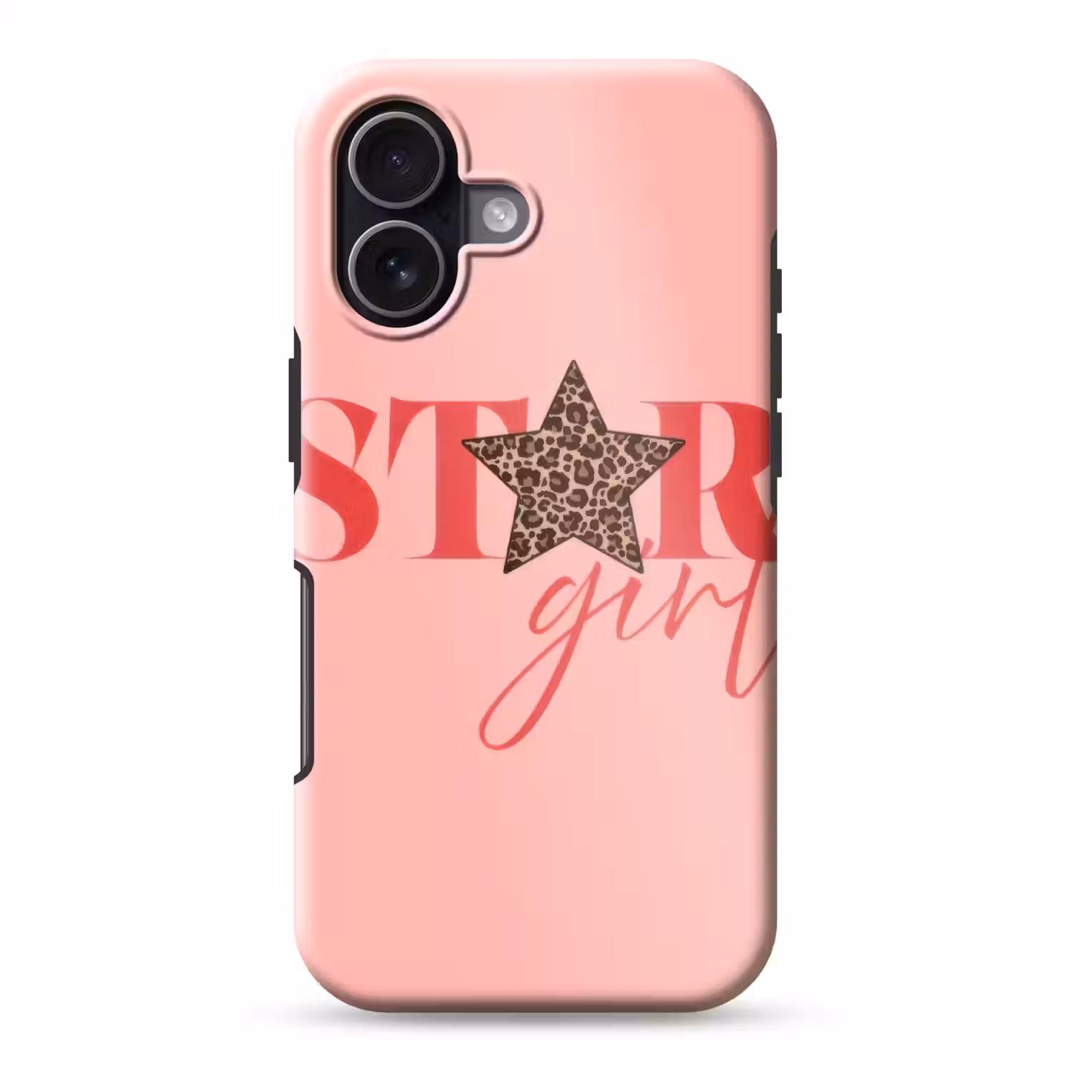 Star girl - Roze - Panter - Ster Toughcase MagSafe Apple iPhone 17 klein -3d