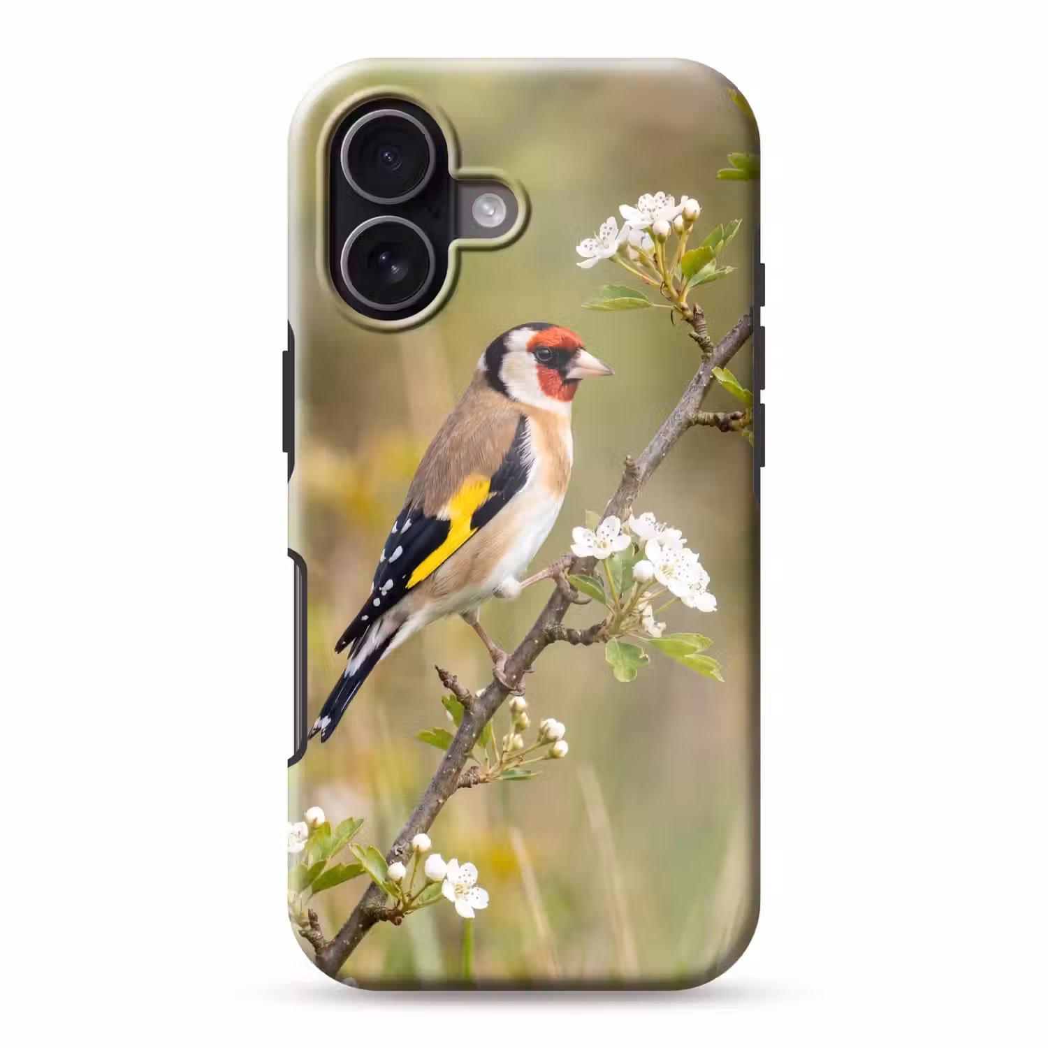 Putter - Bloesem - Lente - Natuur - Kleurrijk Toughcase MagSafe Apple iPhone 17 klein -3d