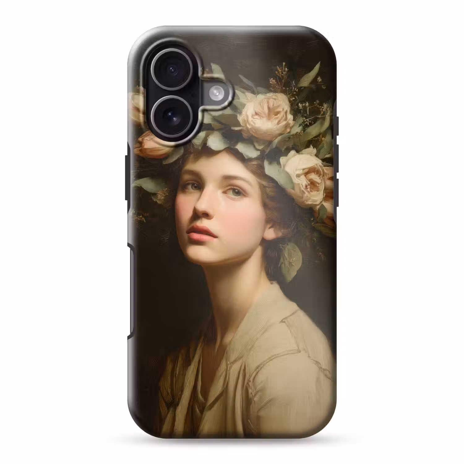 Bloemenstilte - Vrouw - Portret Toughcase MagSafe Apple iPhone 17 klein -3d
