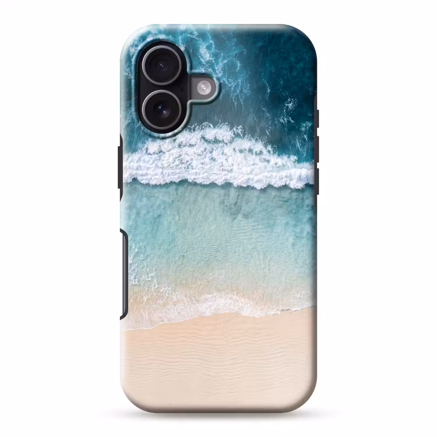 Strand - Zee - Golven - Natuur - Blauw Toughcase MagSafe Apple iPhone 17 klein -3d