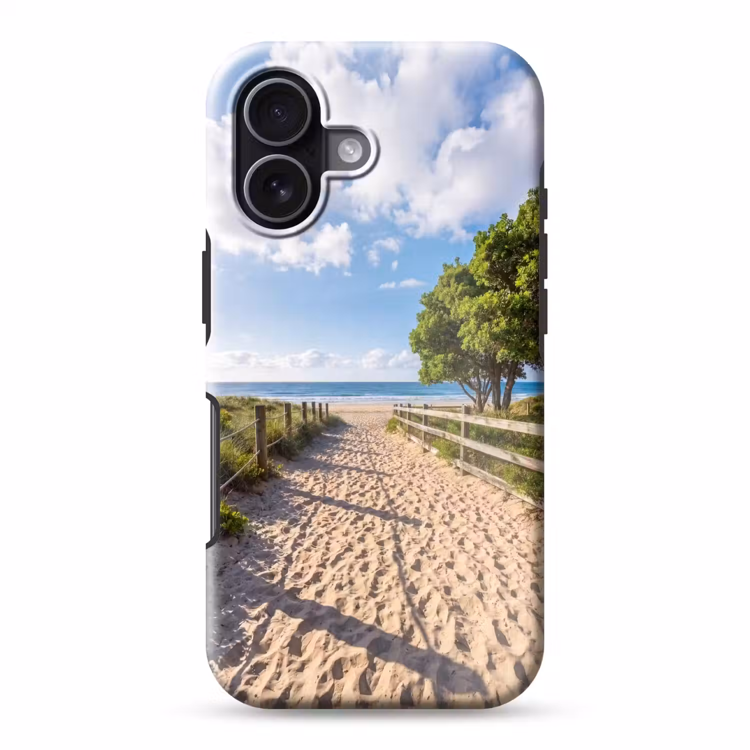 Strand - Zandpad - Oceaan - Natuur Toughcase MagSafe Apple iPhone 17 klein -3d