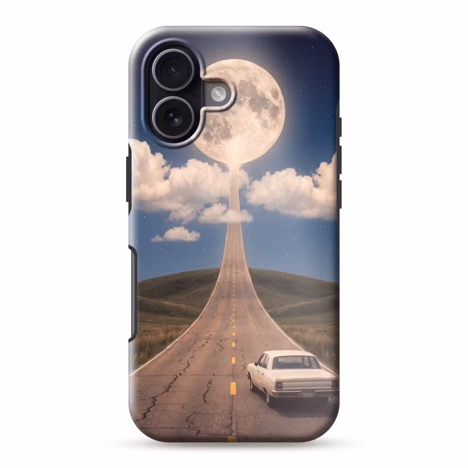 Handyhülle Toughcase - Straße – Mond – Nacht - Weg - Maan - Nacht Toughcase MagSafe Apple iPhone 17 klein