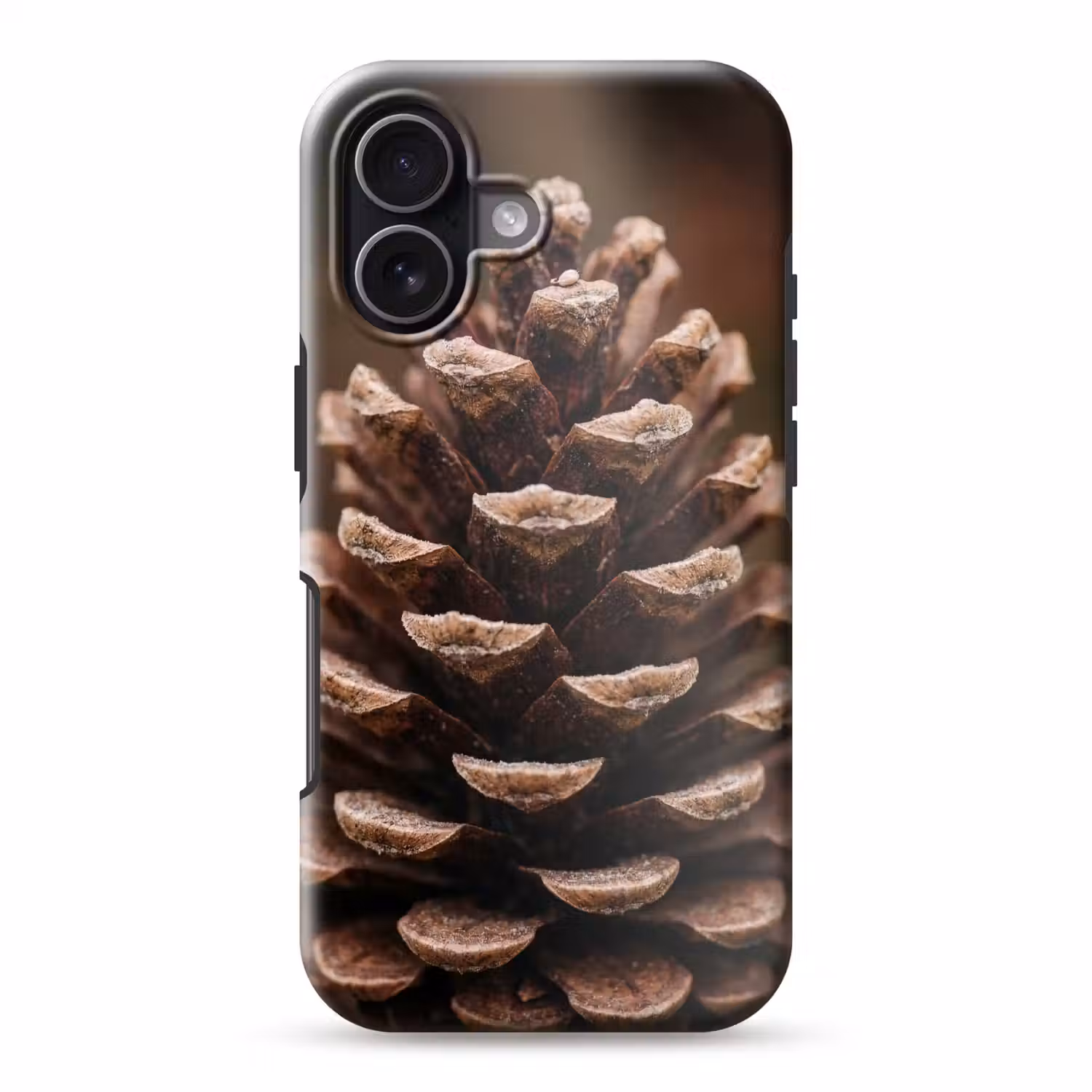 Dennenappel - Bos - Herfst - Bruin - Sfeervol Toughcase MagSafe Apple iPhone 17 klein -3d