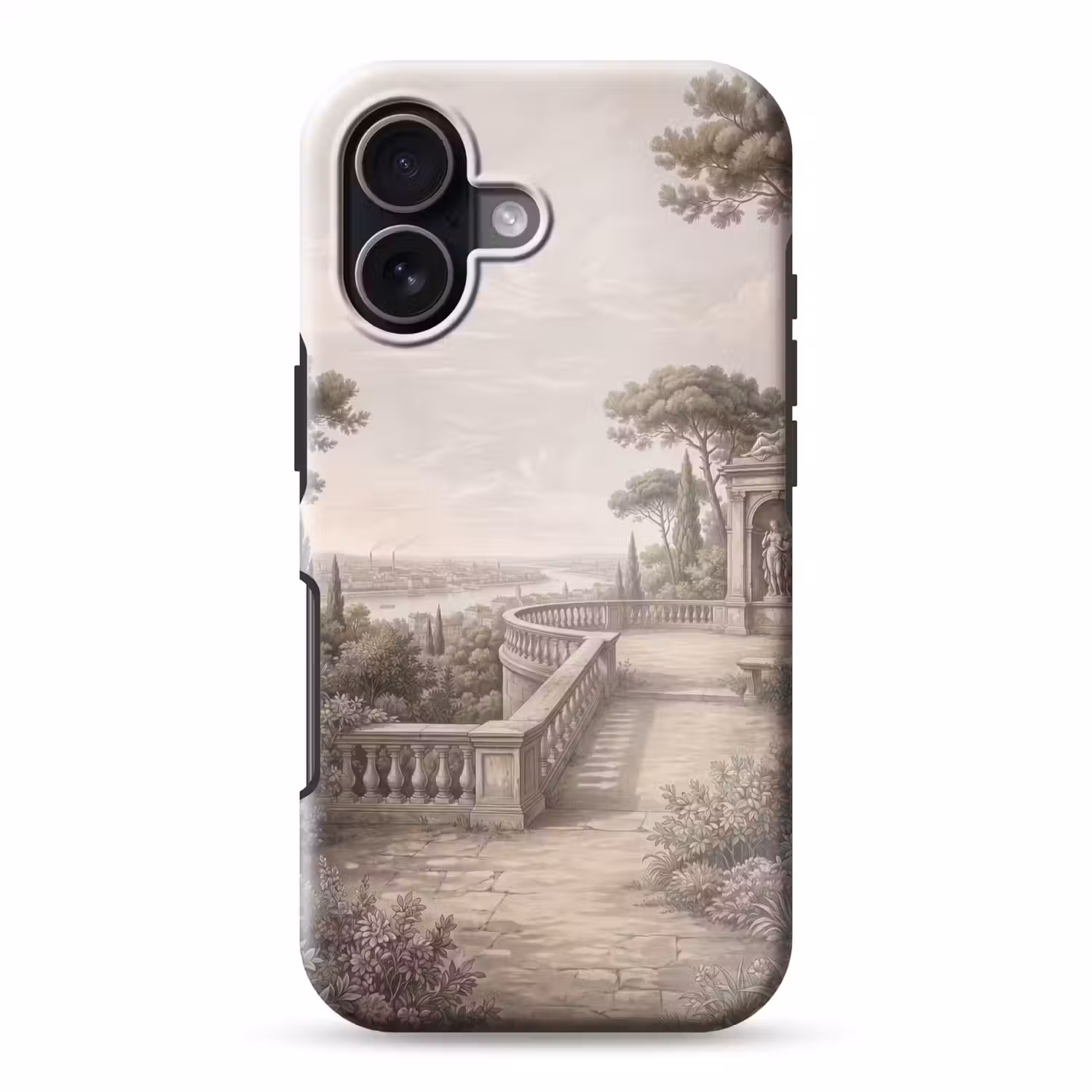 Terras - Stad - Uitzicht - Rivier Toughcase MagSafe Apple iPhone 17 klein -3d