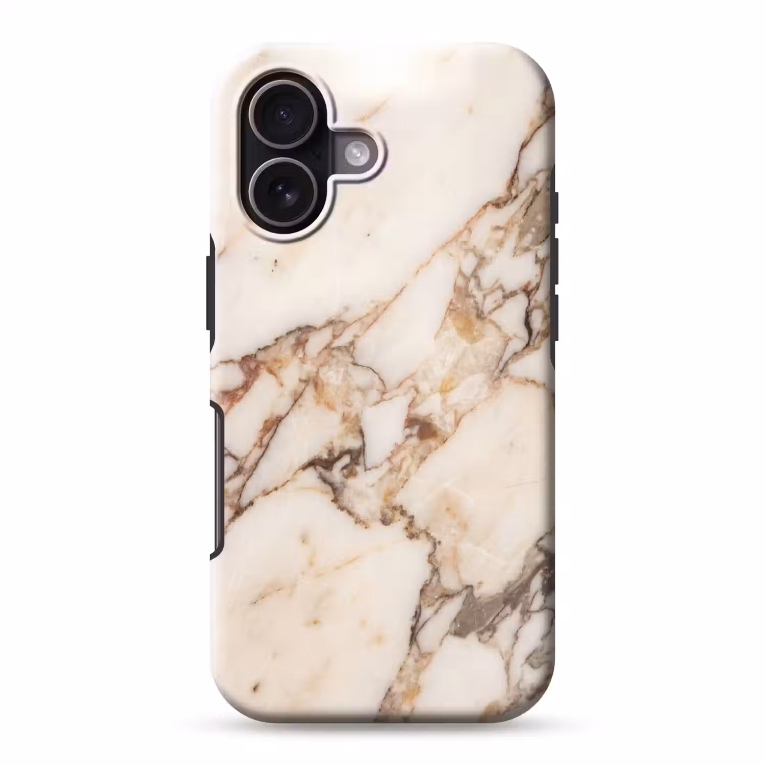 Textuur - Gesteente - Aderen - Abstract - Wit Toughcase MagSafe Apple iPhone 17 klein -3d