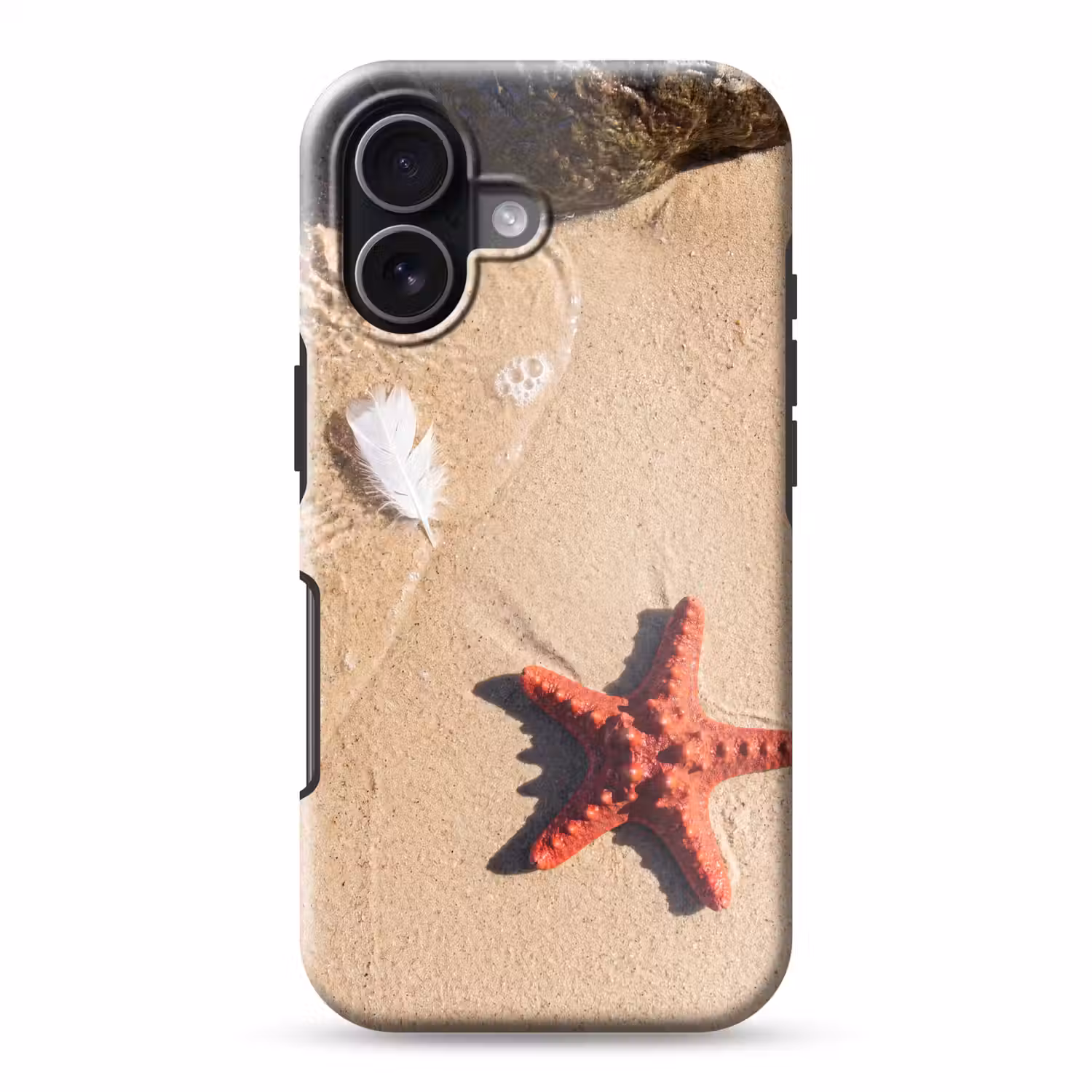Dieren - Strand - Zee - Natuur - Rood Toughcase MagSafe Apple iPhone 17 klein -3d