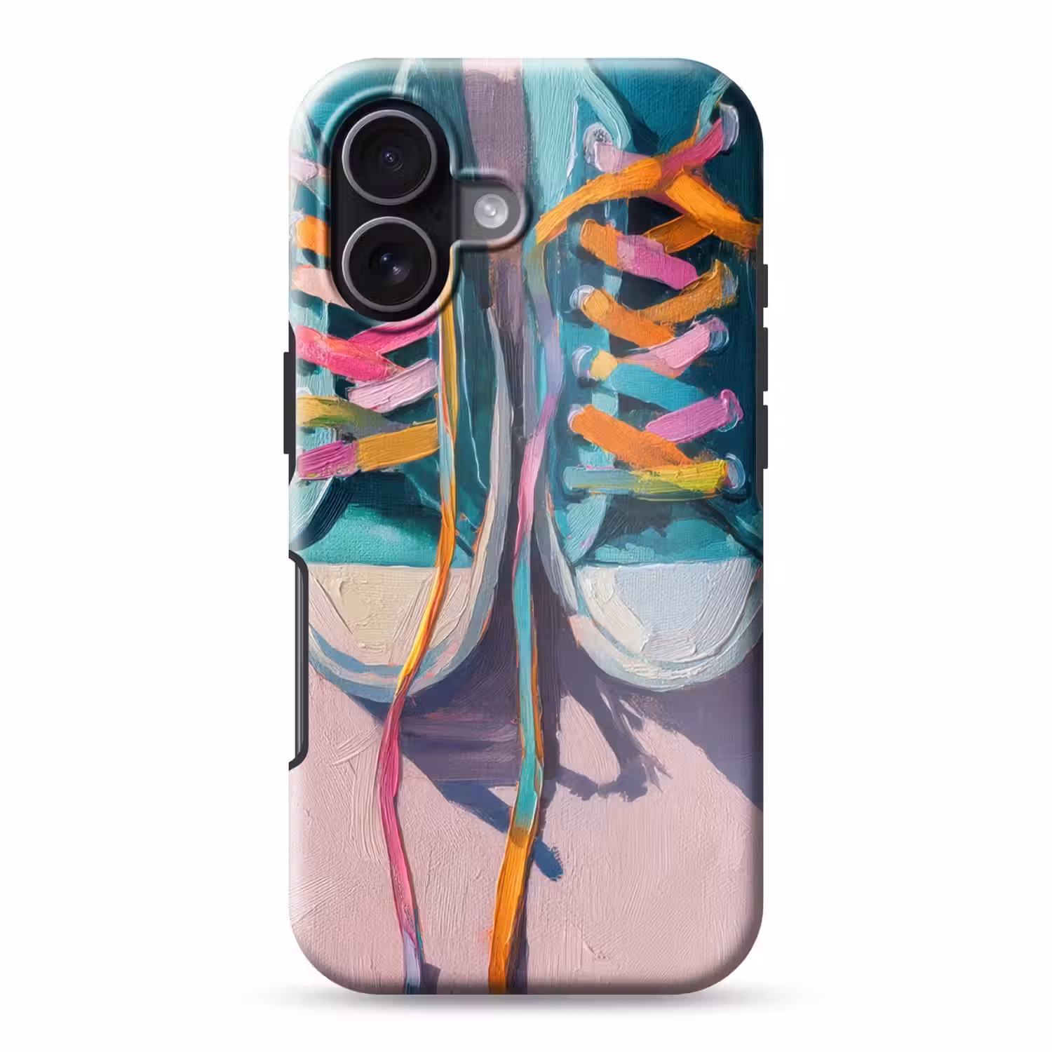 Sneakers - Veters - Kleurrijk - Schaduw Toughcase MagSafe Apple iPhone 17 klein -3d