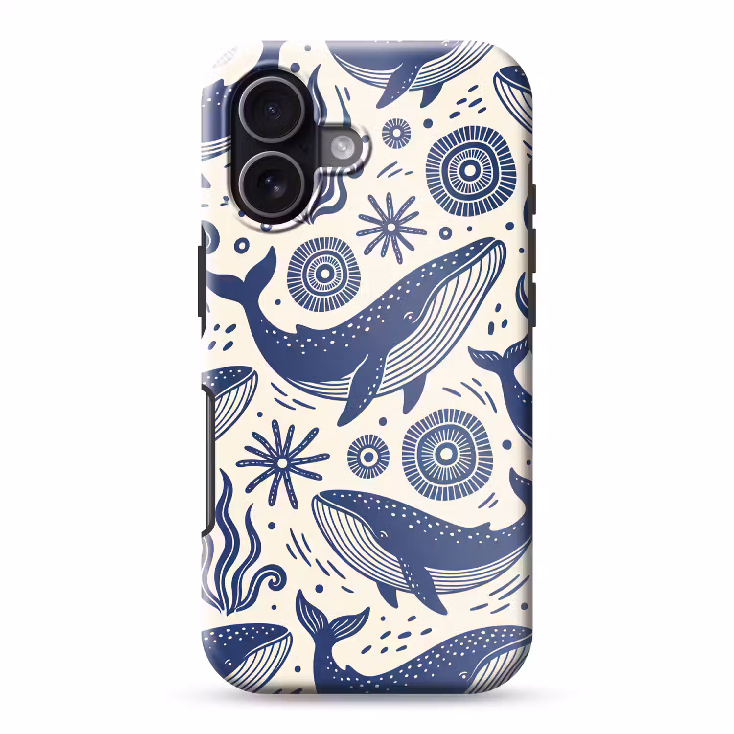 Walvis - Onderwater - Dieren - Abstract - Blauw Toughcase MagSafe Apple iPhone 17 klein -3d