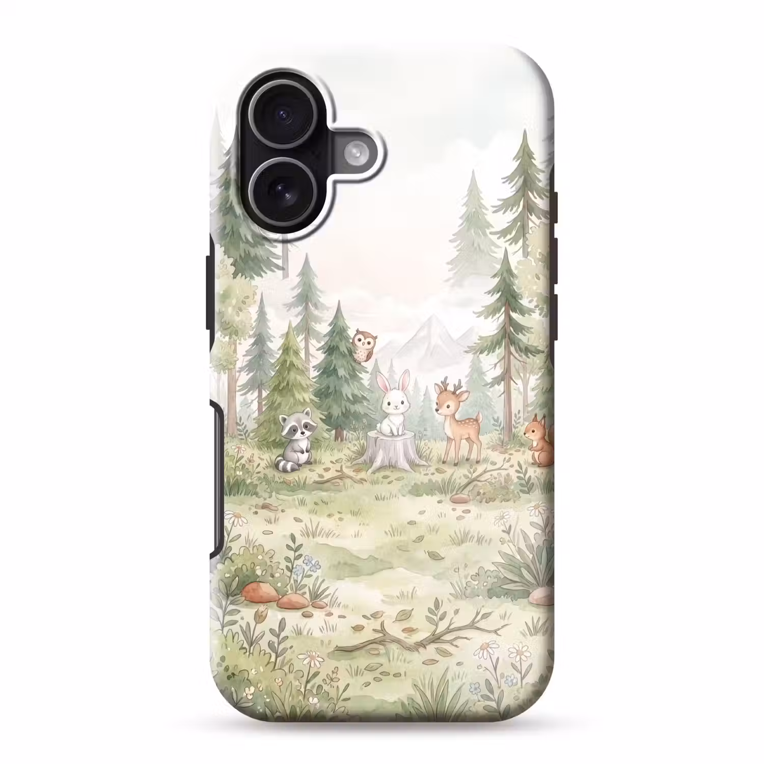 Bos - Dieren - Groen Toughcase MagSafe Apple iPhone 17 klein -3d