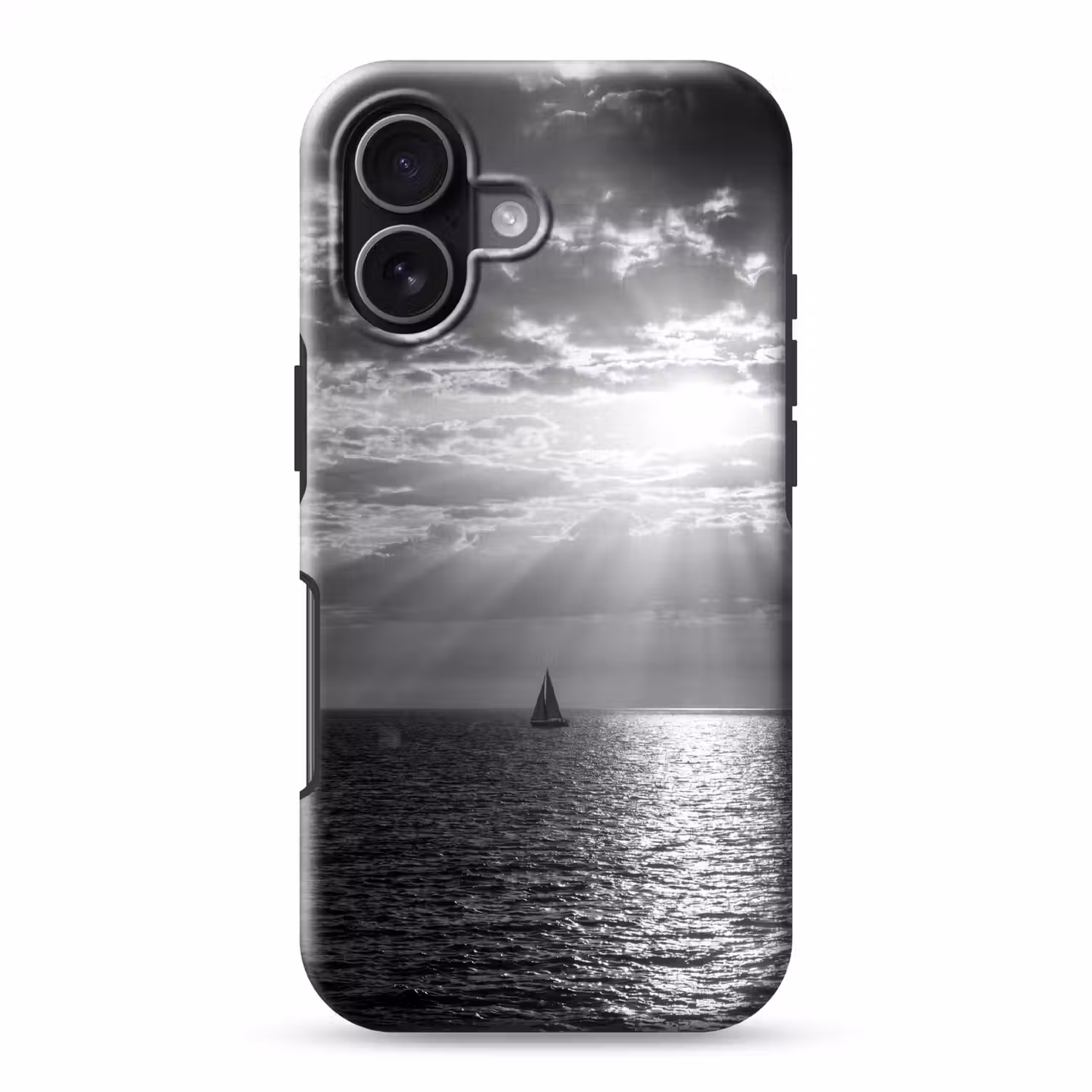Water - Boot - Lucht - Natuur - Zwart-wit Toughcase MagSafe Apple iPhone 17 klein -3d
